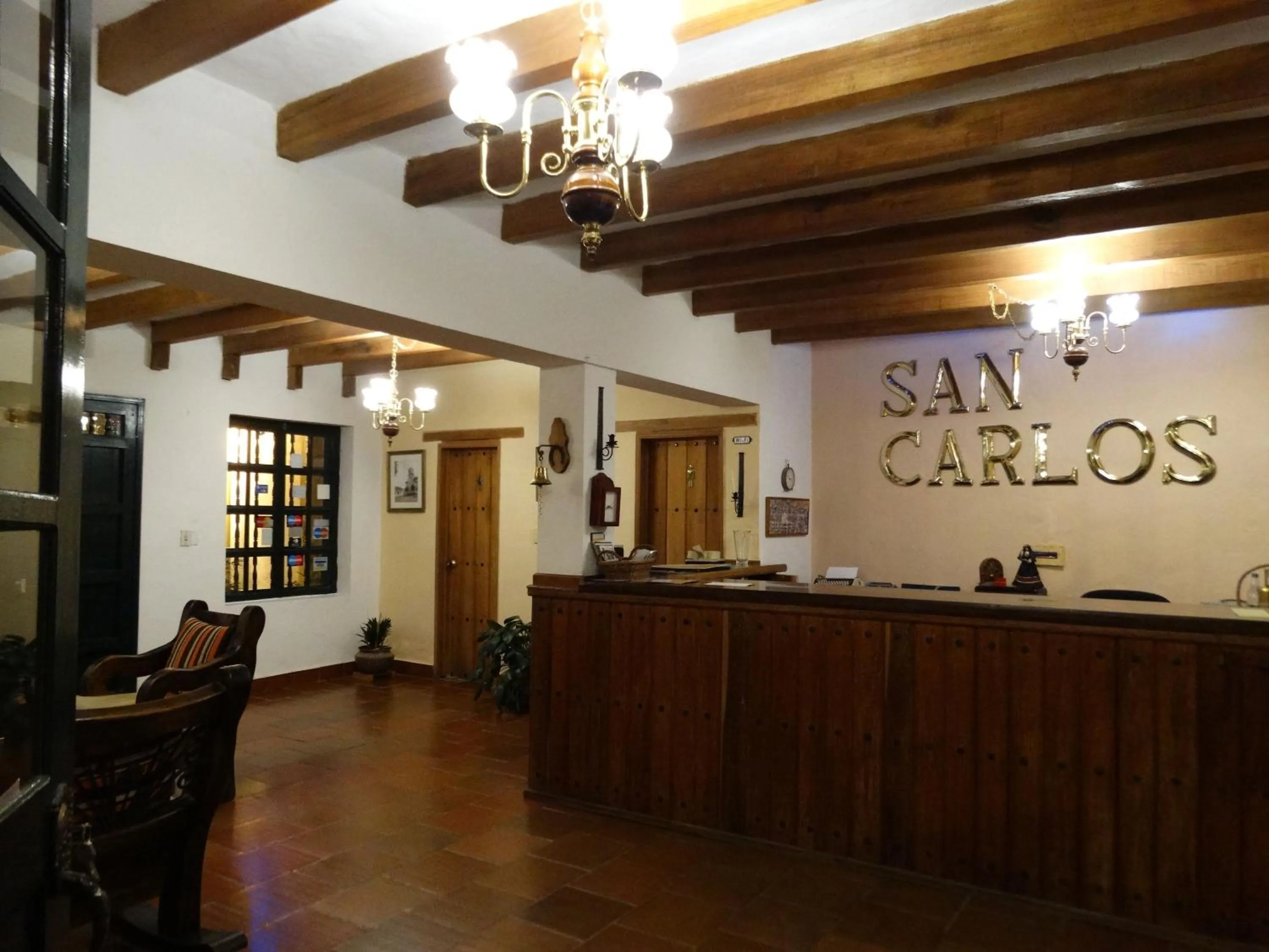 Lobby or reception in Hotel Hospederia San Carlos Villa De Leyva