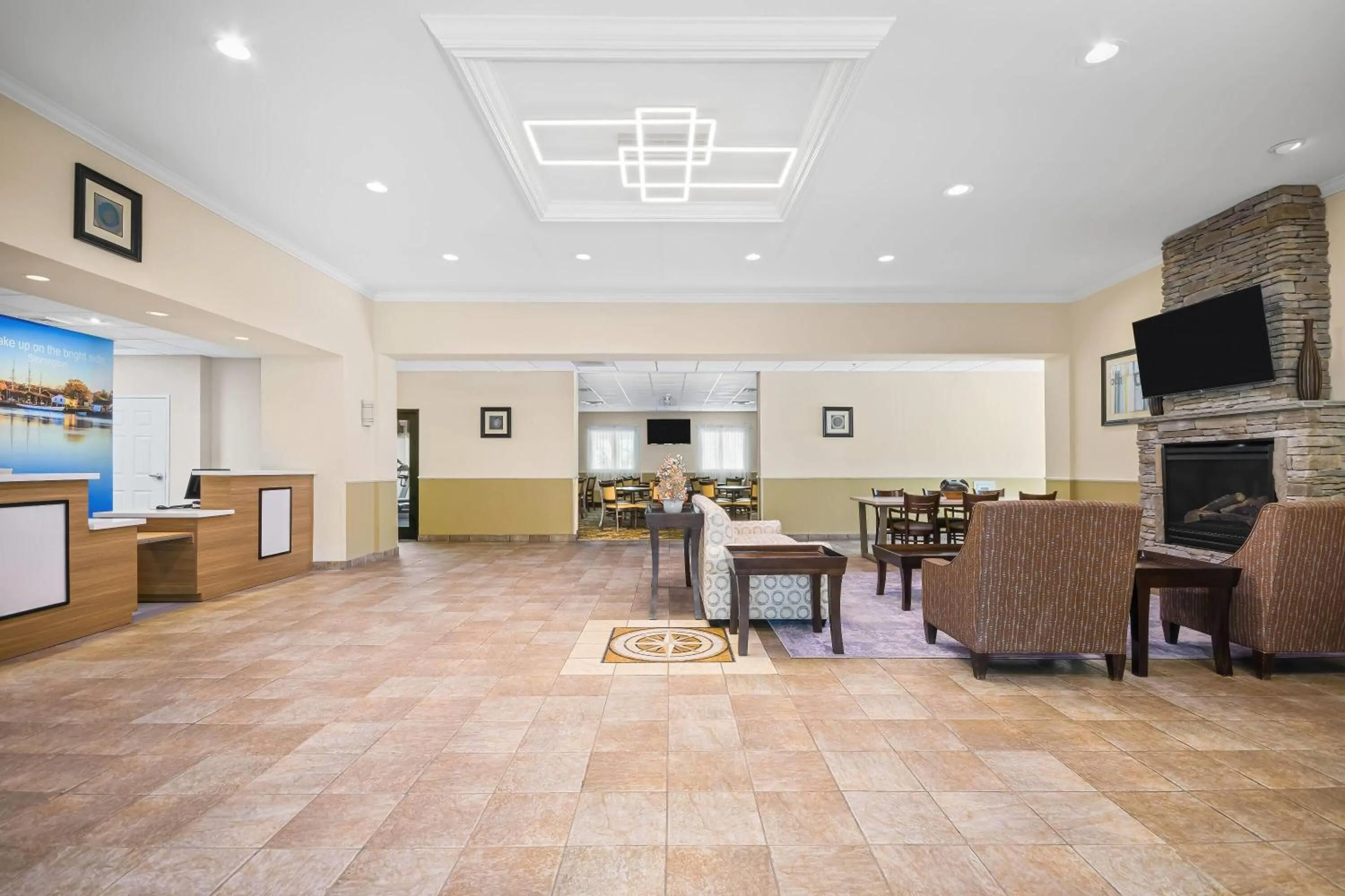 Lobby or reception in La Quinta by Wyndham Stonington-Mystic Area