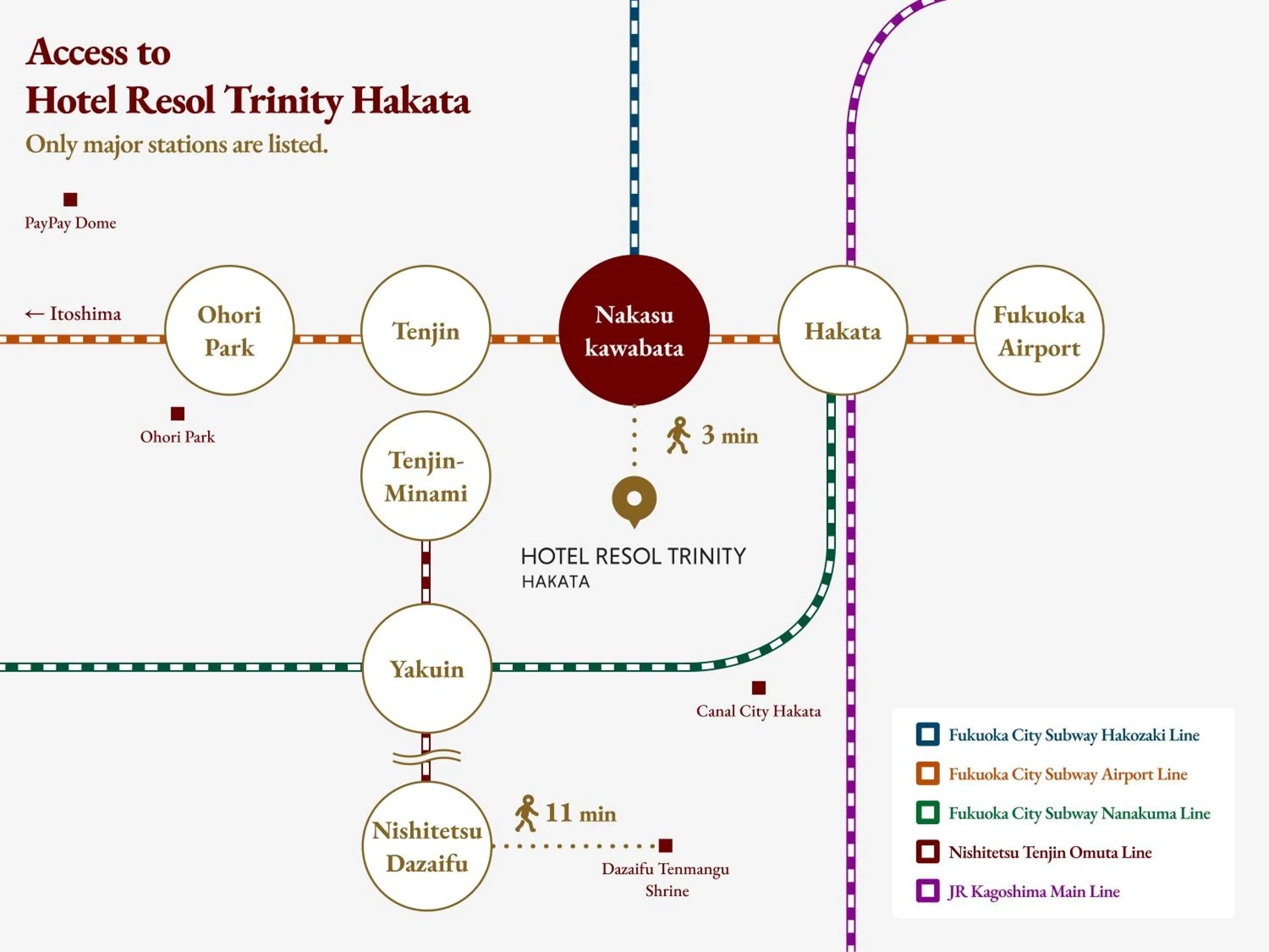 Off site in Hotel Resol Trinity Hakata