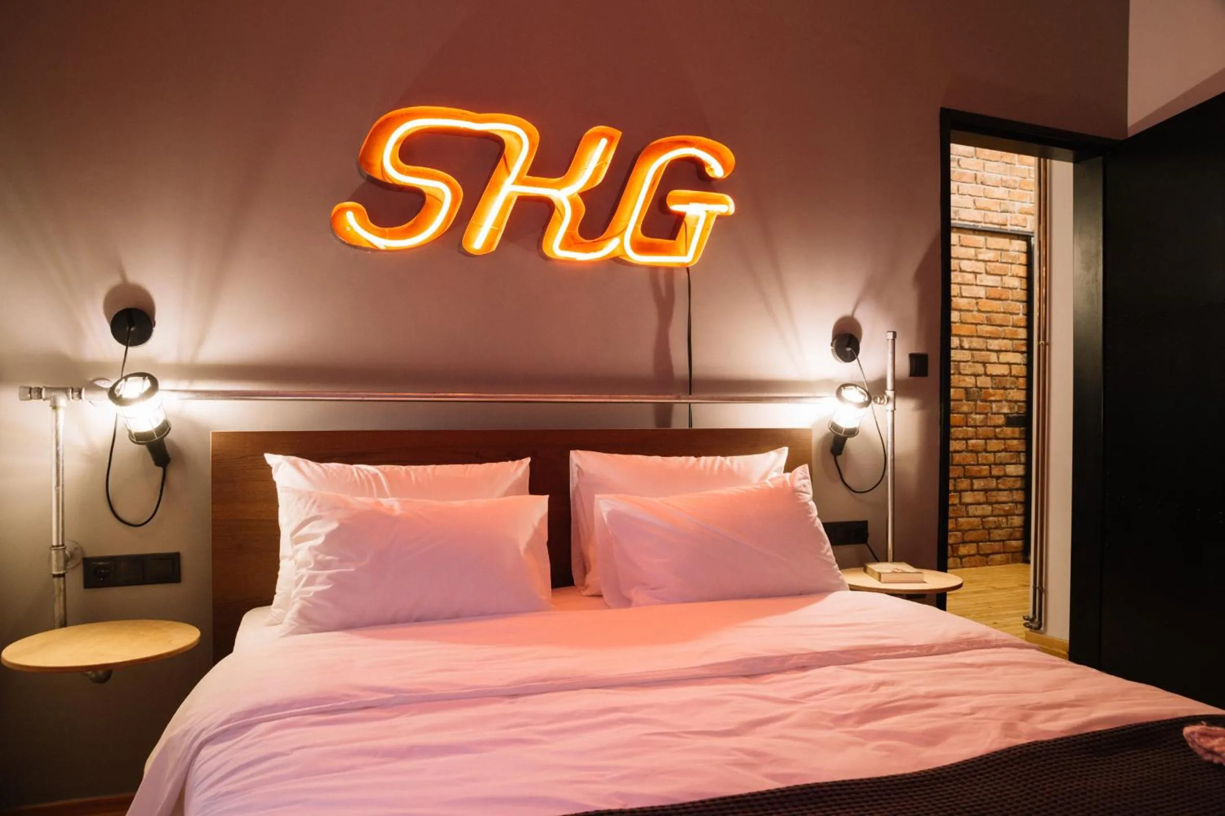 Bedroom, Bed in The 4 Travellers Thessaloniki