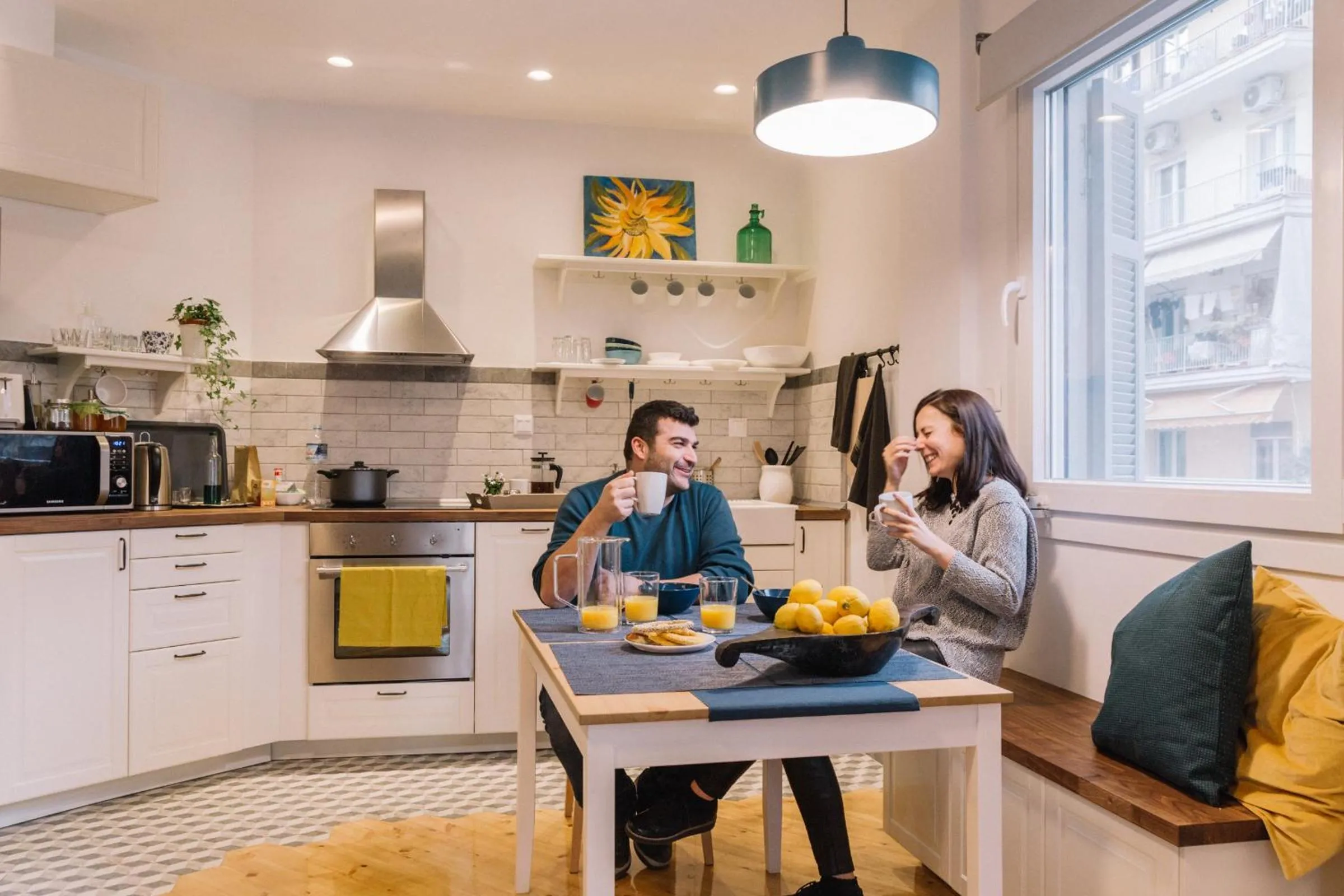 Kitchen or kitchenette in The 4 Travellers Thessaloniki