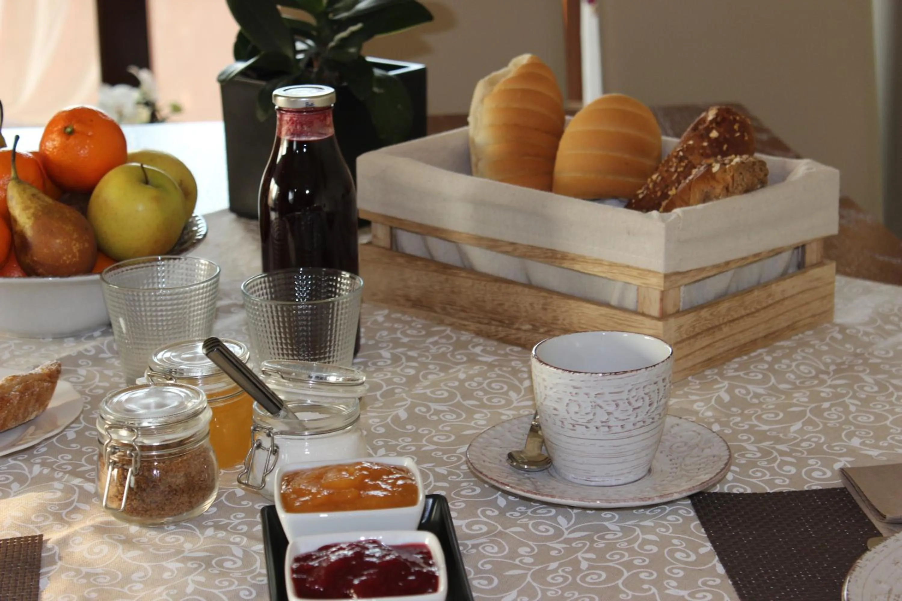 Food and drinks in Due Lune B&B