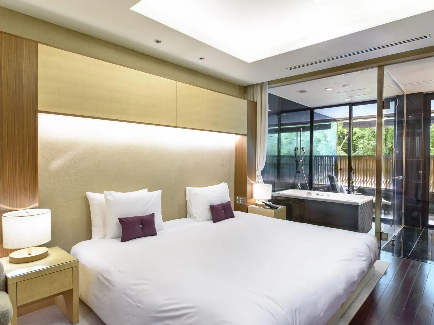 Bedroom in Hakone Suishoen