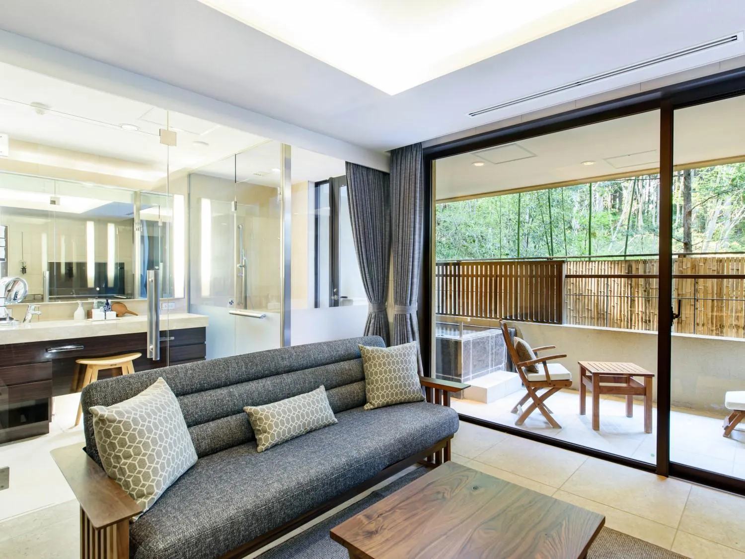 Balcony/Terrace in Hakone Suishoen