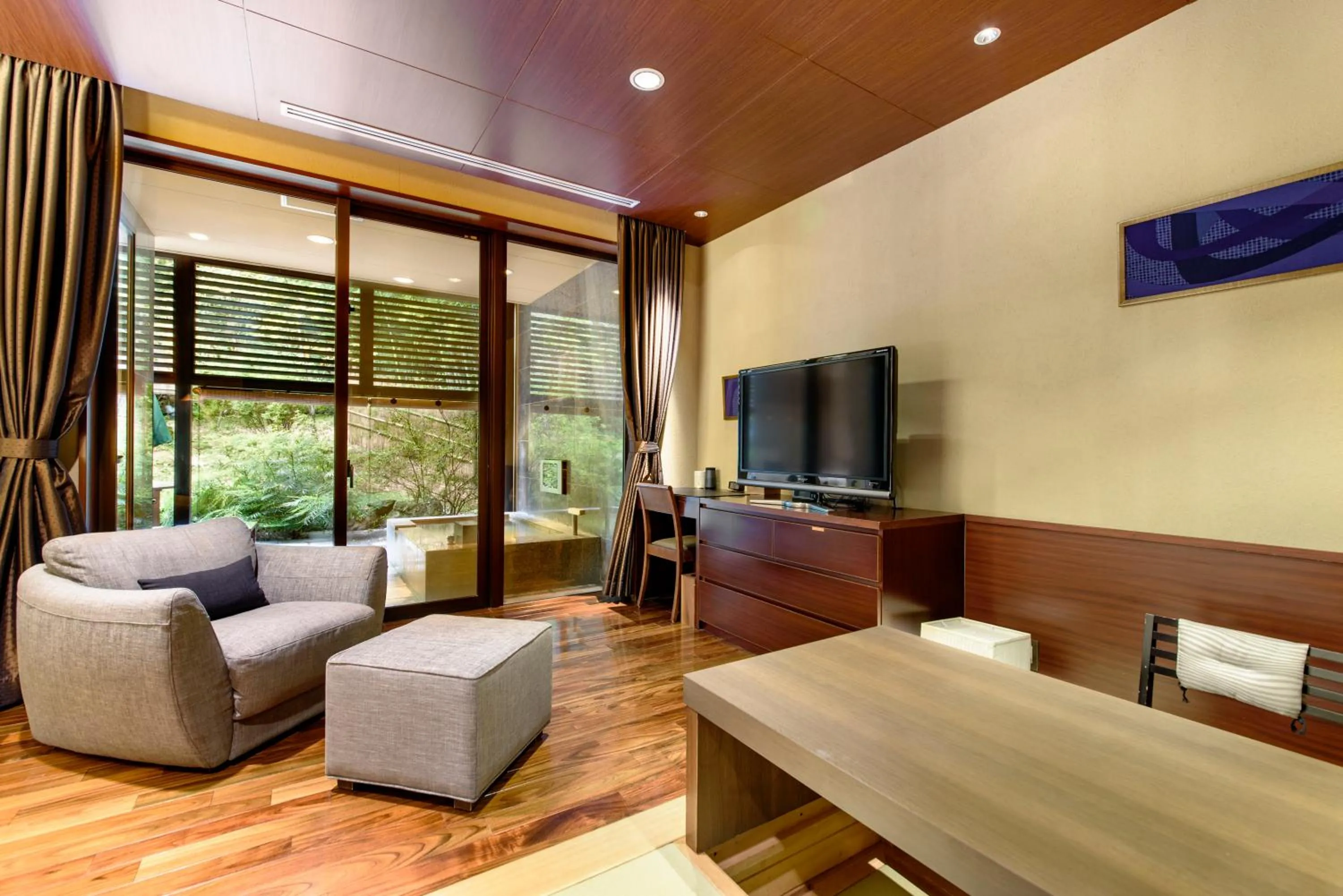 Seating area in Fufu Atami