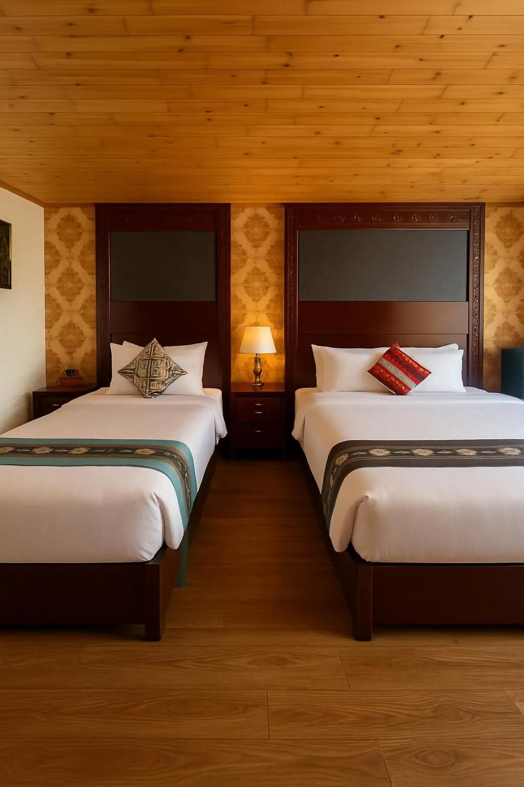 Bed in Sapa Elegance Hotel
