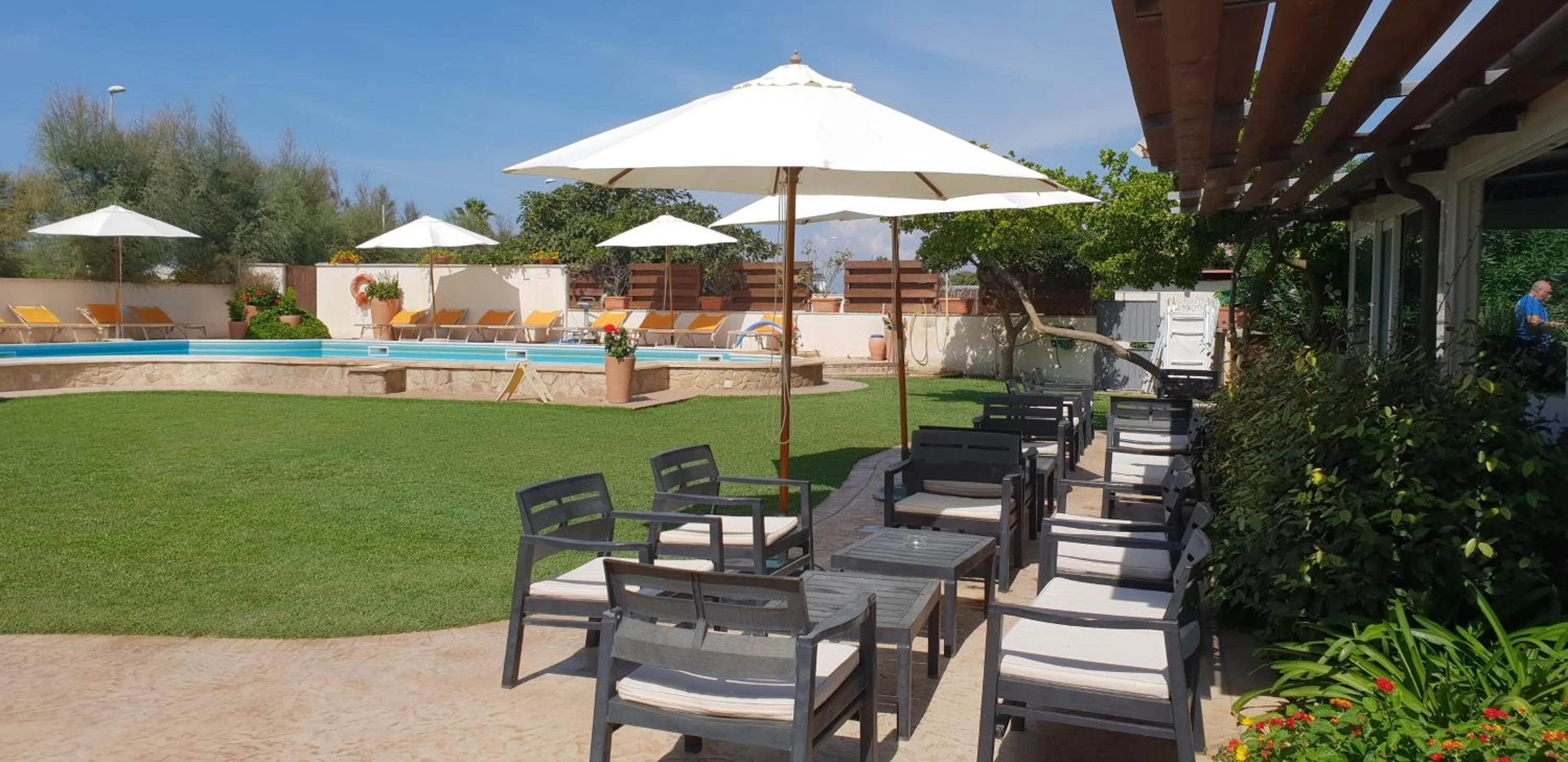 Swimming pool in Hotel Corallo