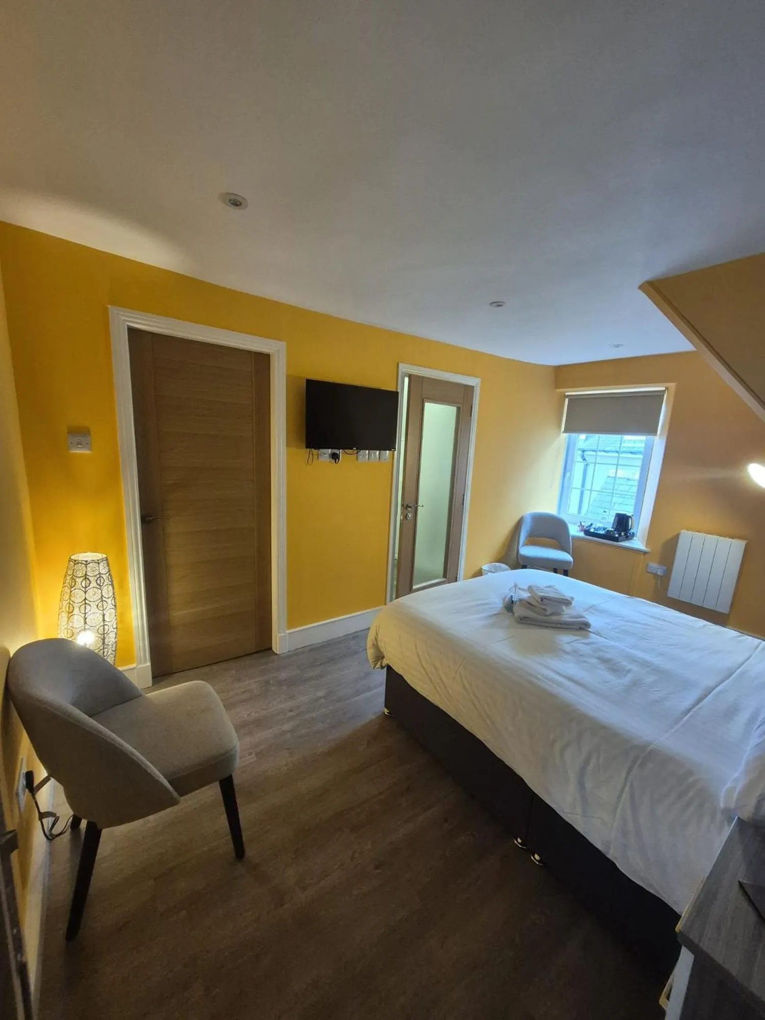 Photo of the whole room, Bed in Haughton Arms Hotel