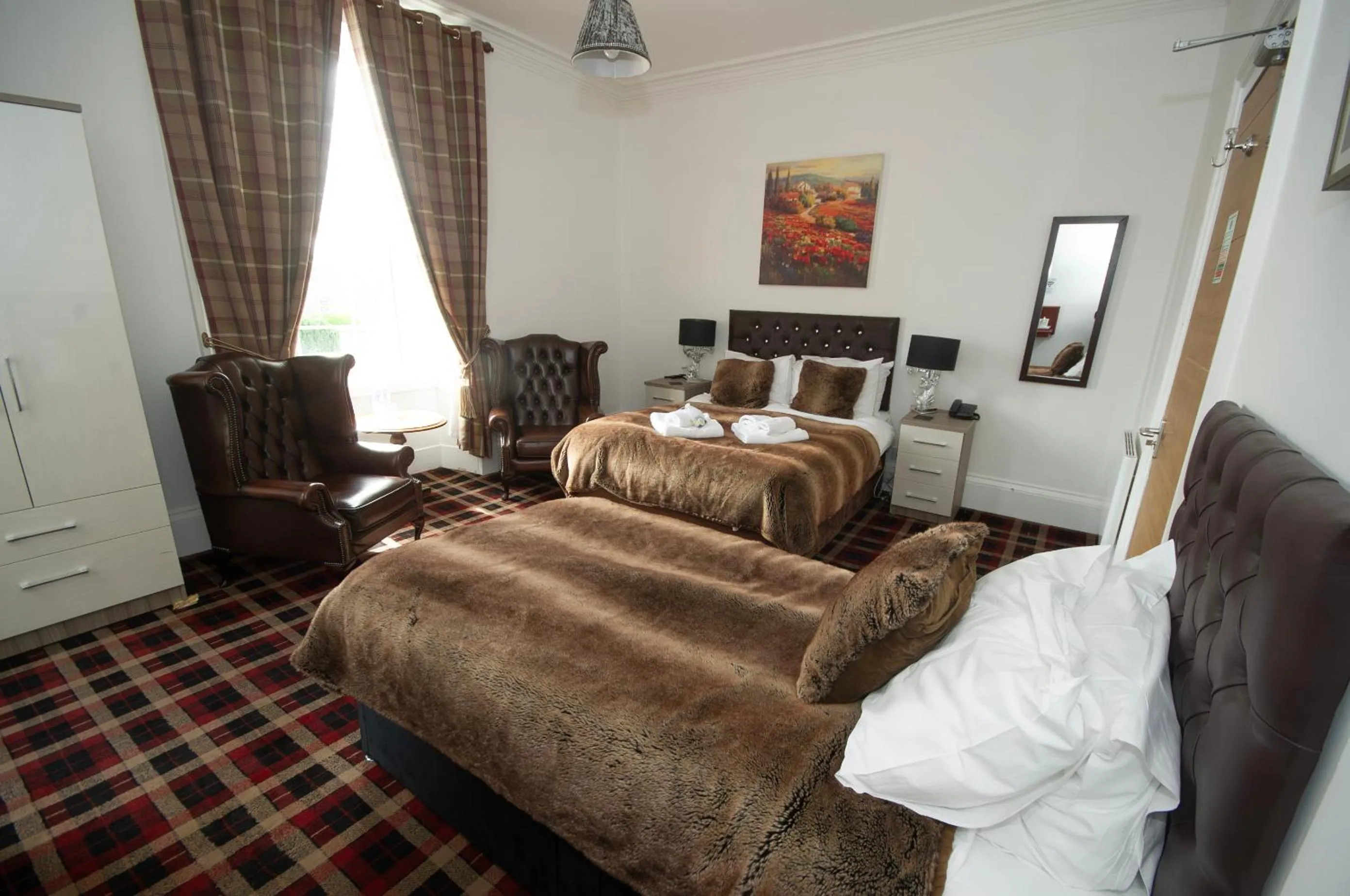 Photo of the whole room, Bed in Haughton Arms Hotel