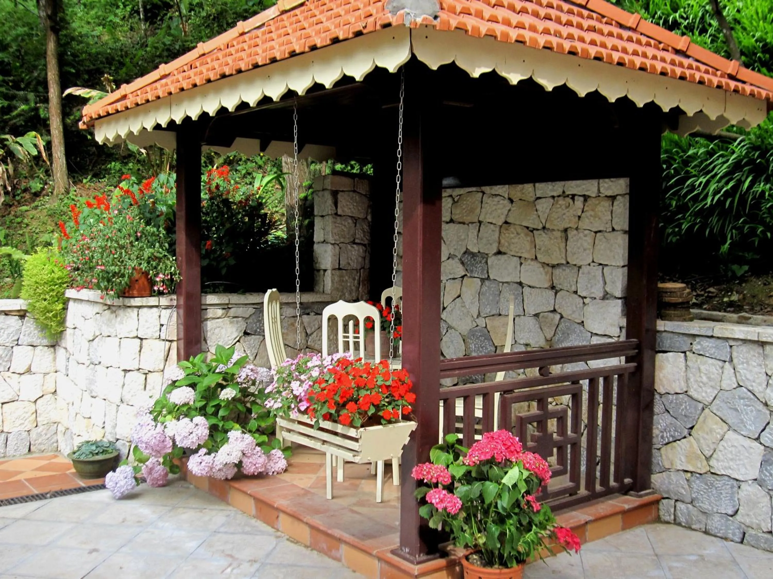 Patio in Sapa Garden Bed and Breakfast