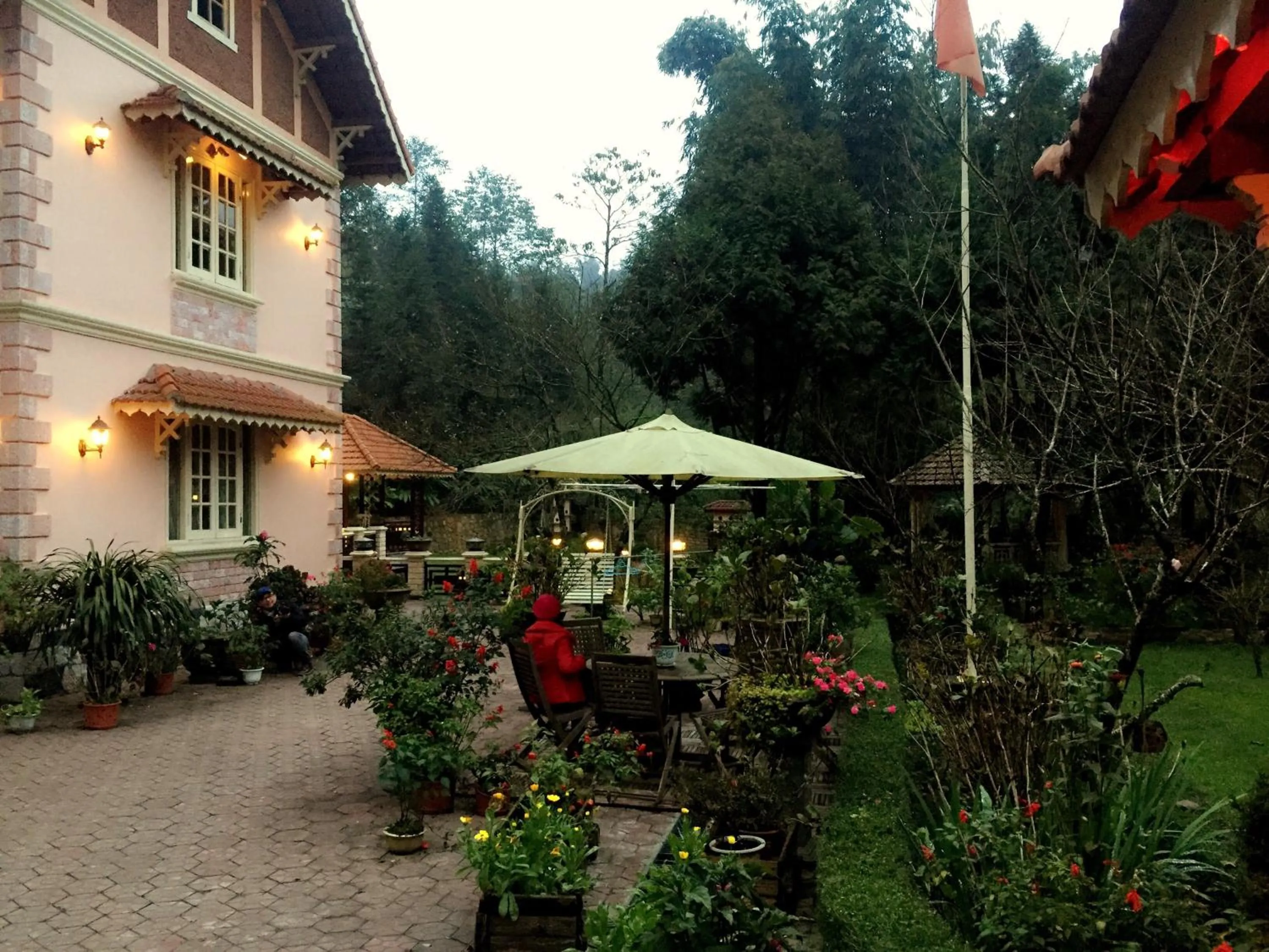 Patio in Sapa Garden Bed and Breakfast