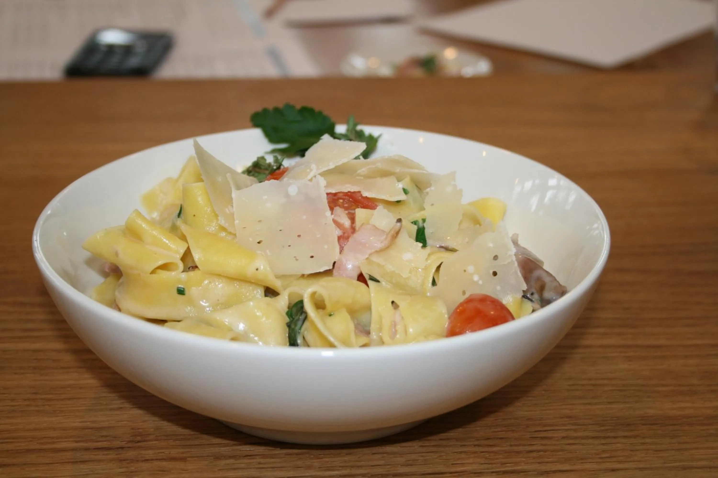 Food close-up in Interlaken Youth Hostel