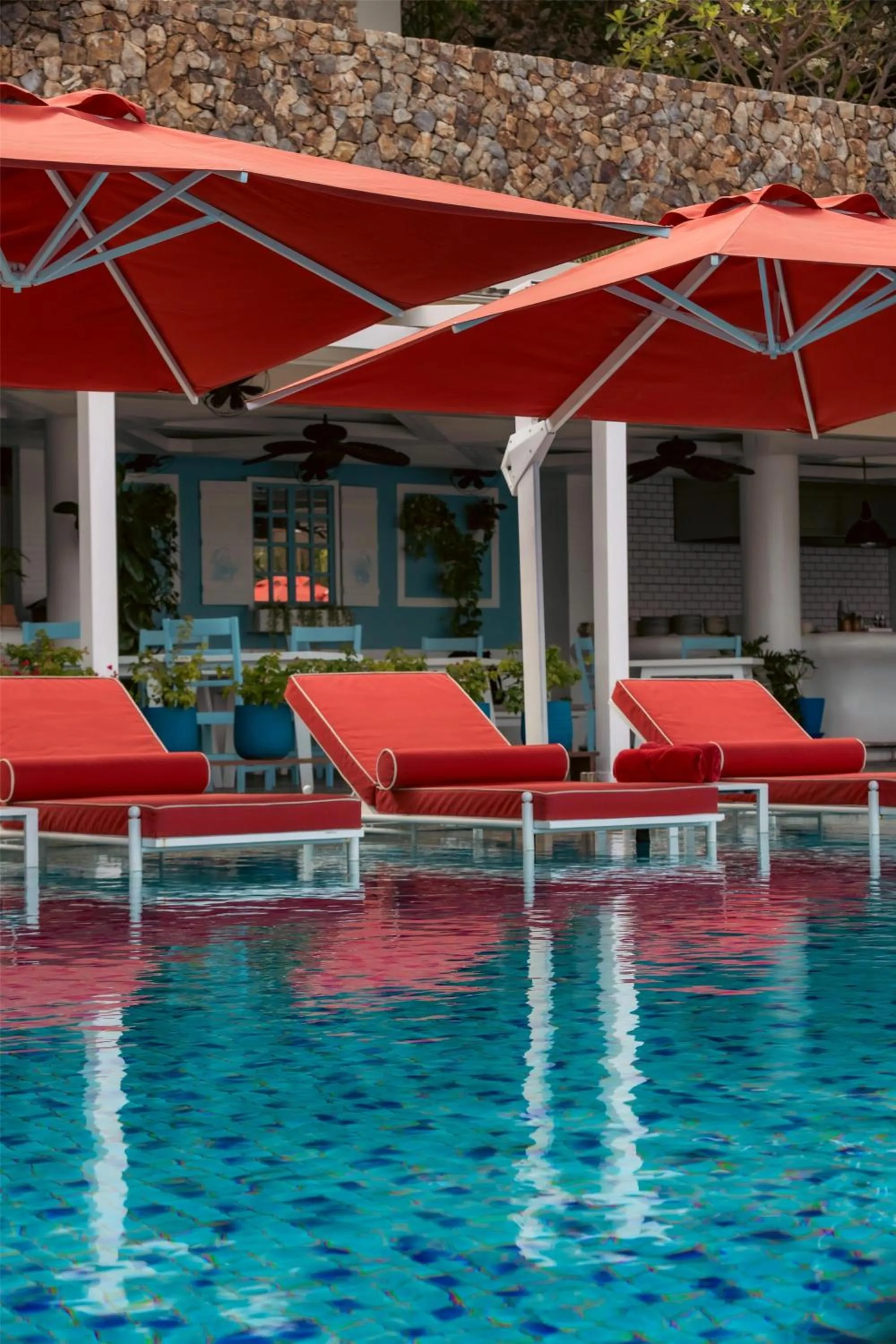 Pool view in Conrad Koh Samui