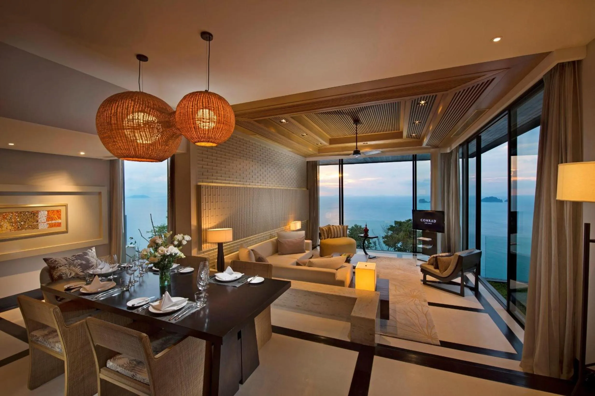 Living room in Conrad Koh Samui