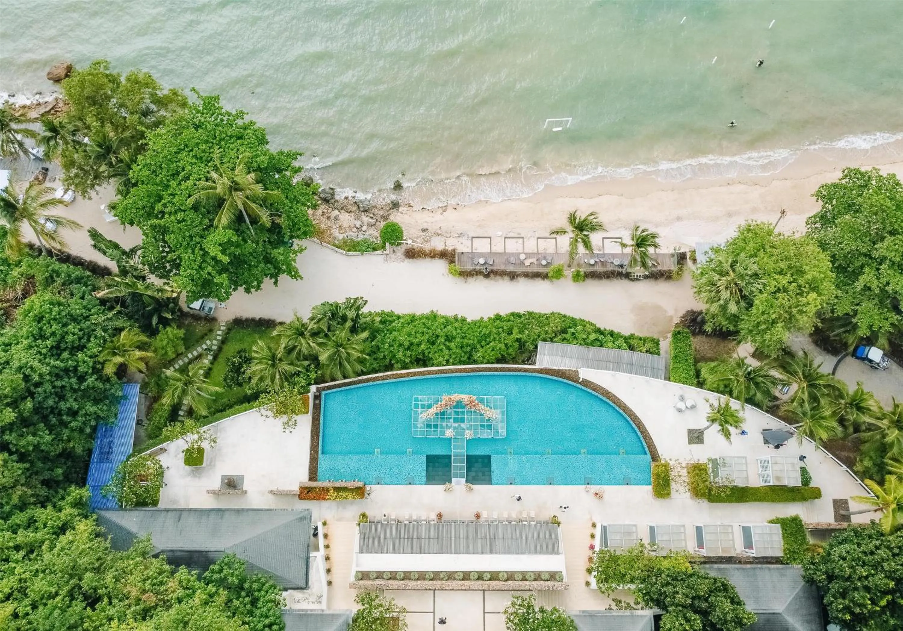 Pool view in Conrad Koh Samui
