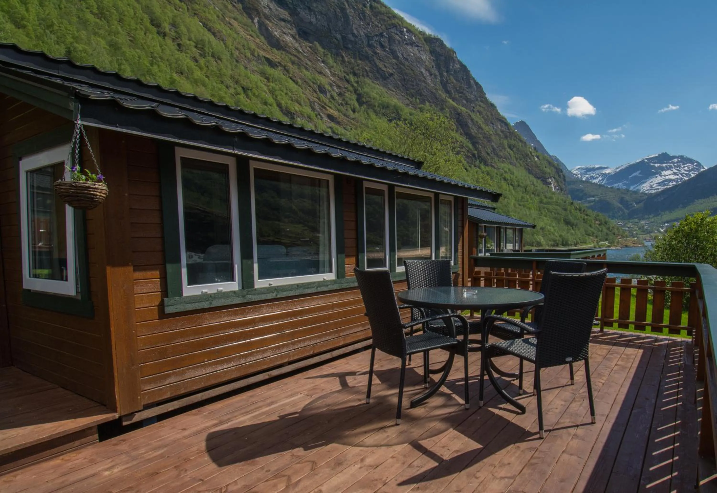 Balcony/Terrace in Grande Hytteutleige og Camping