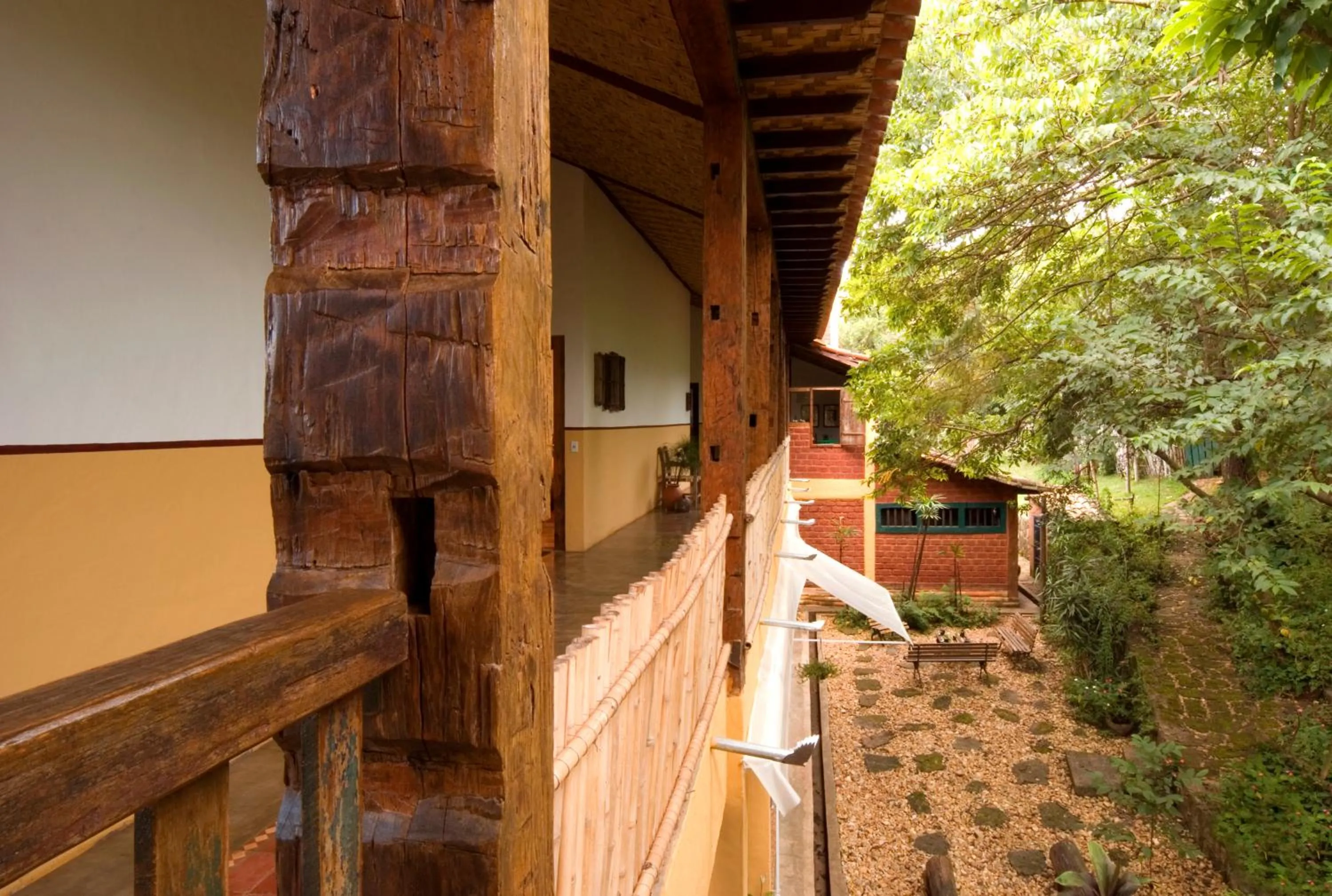 Balcony/Terrace in Pousada d'Oleo de Guignard