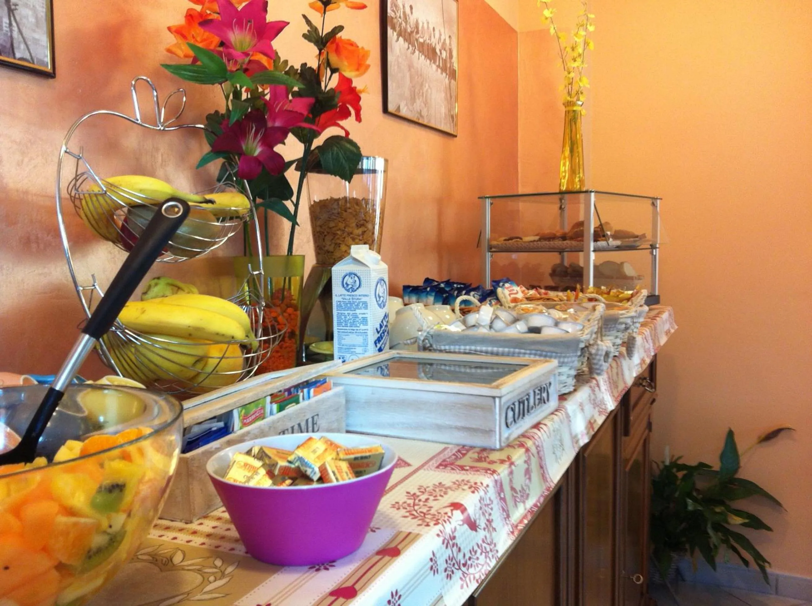 Buffet breakfast in Chalet Monte Nebius