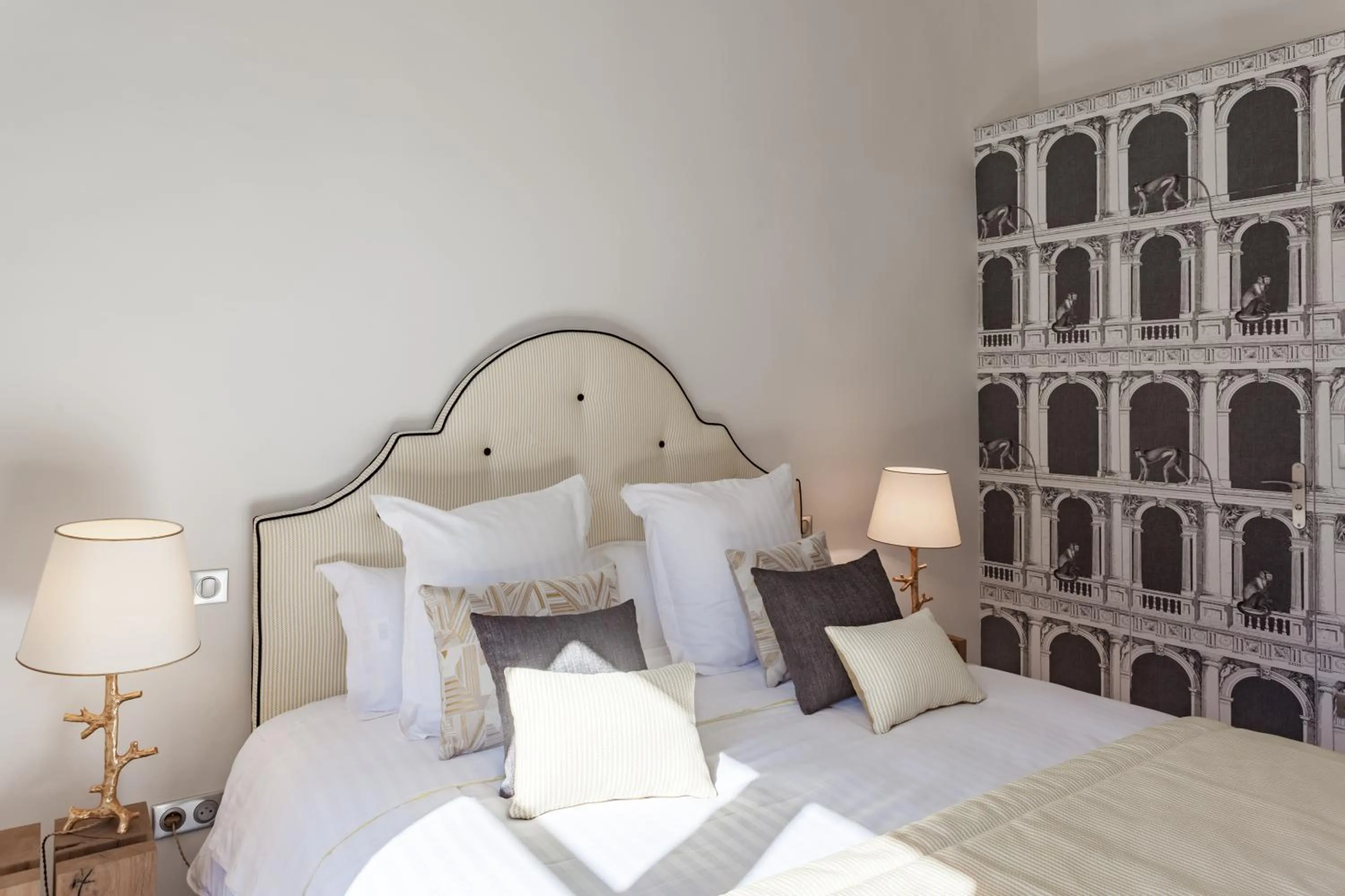 Decorative detail, Bed in Maison Du Collectionneur