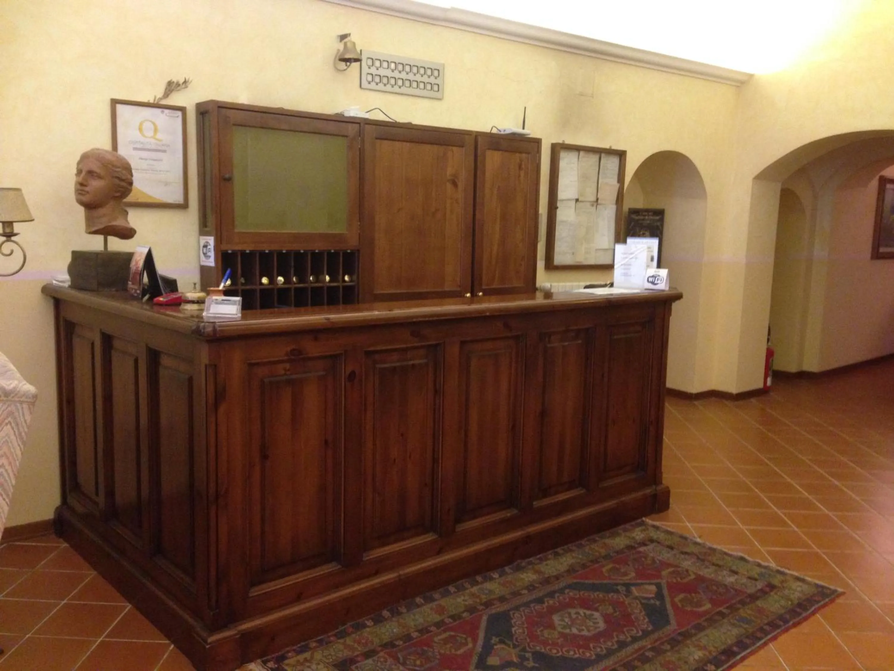 Lobby or reception in Hotel Filippeschi