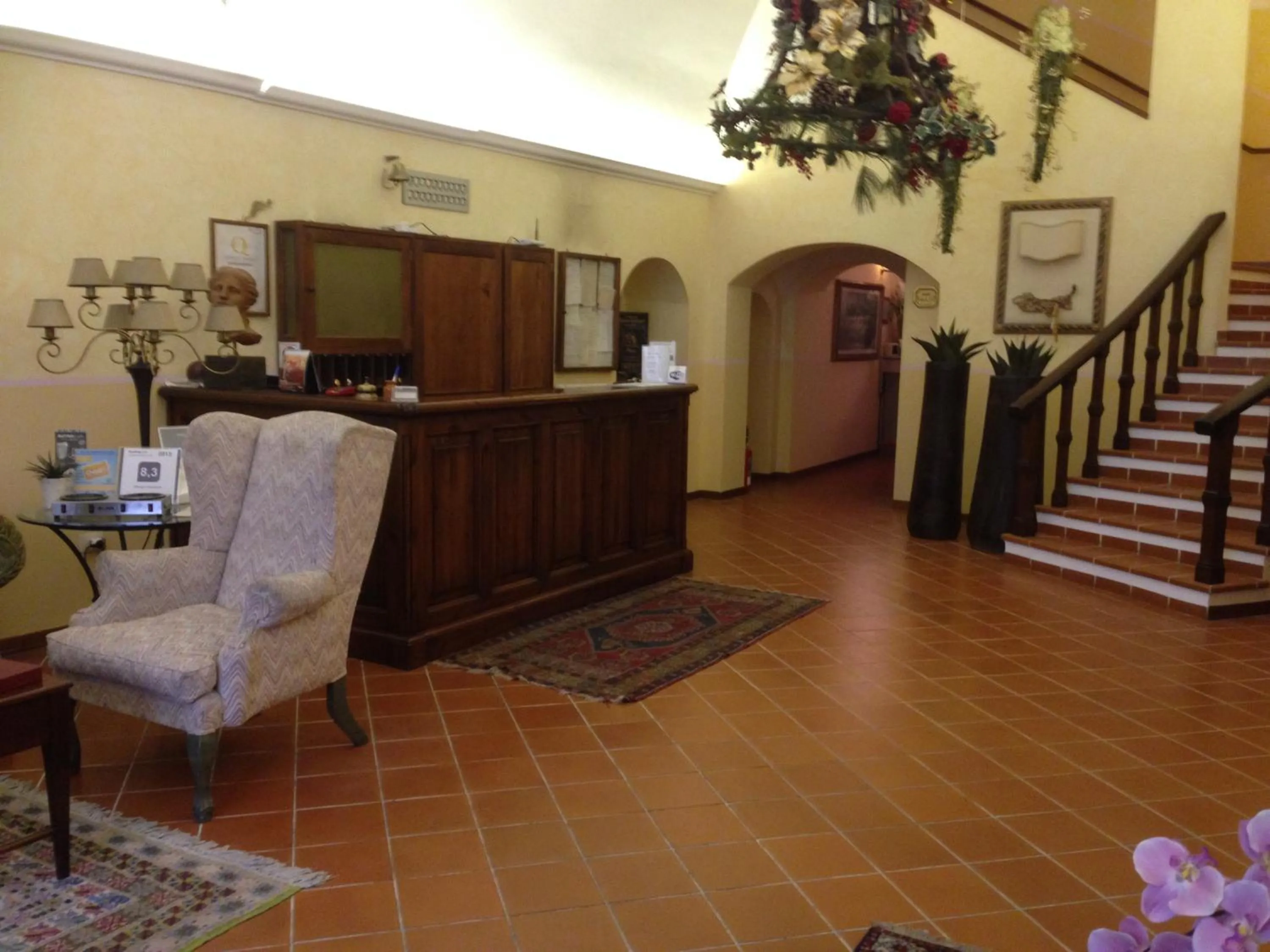 Lobby or reception in Hotel Filippeschi