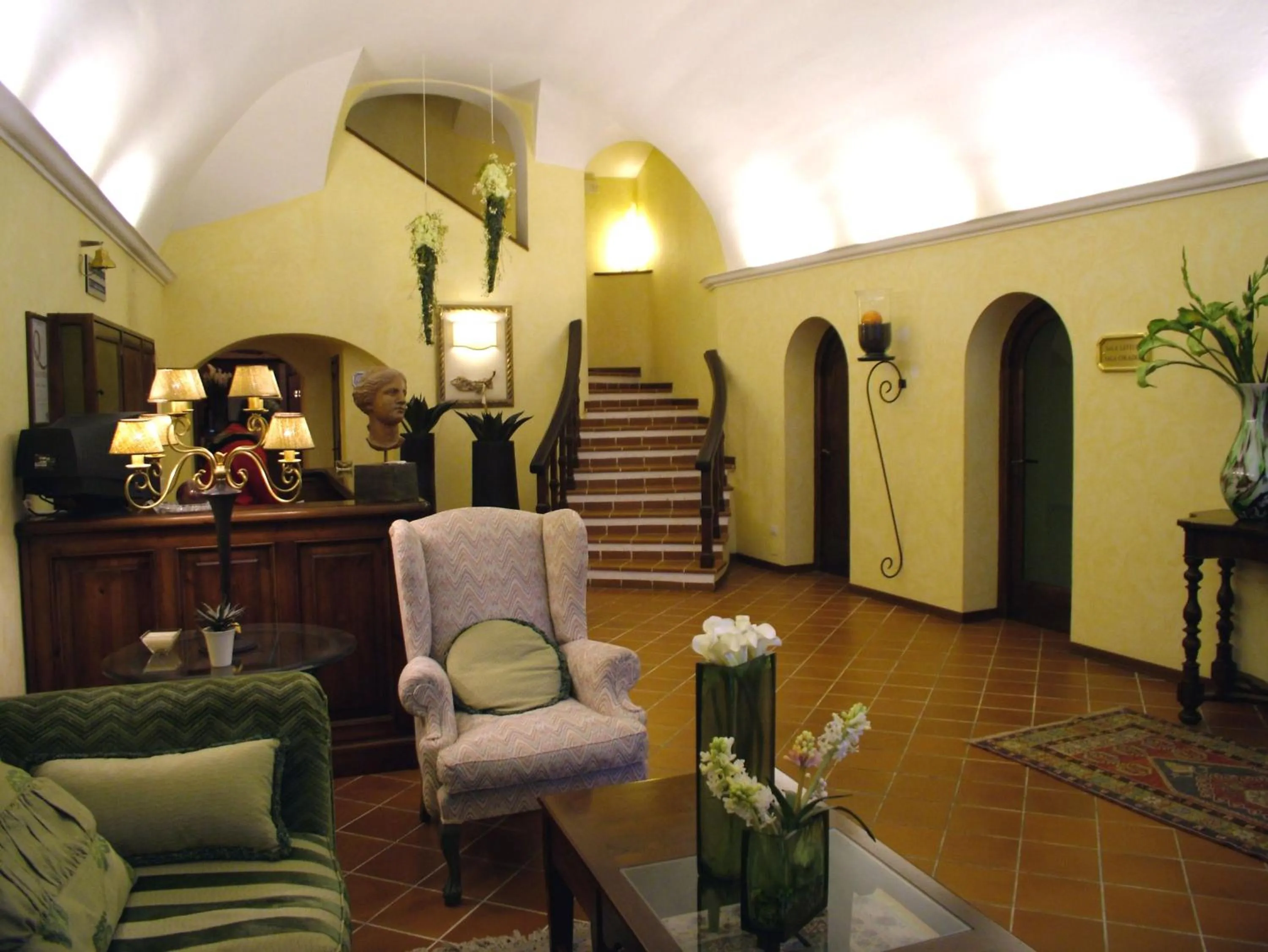 Lobby or reception in Hotel Filippeschi