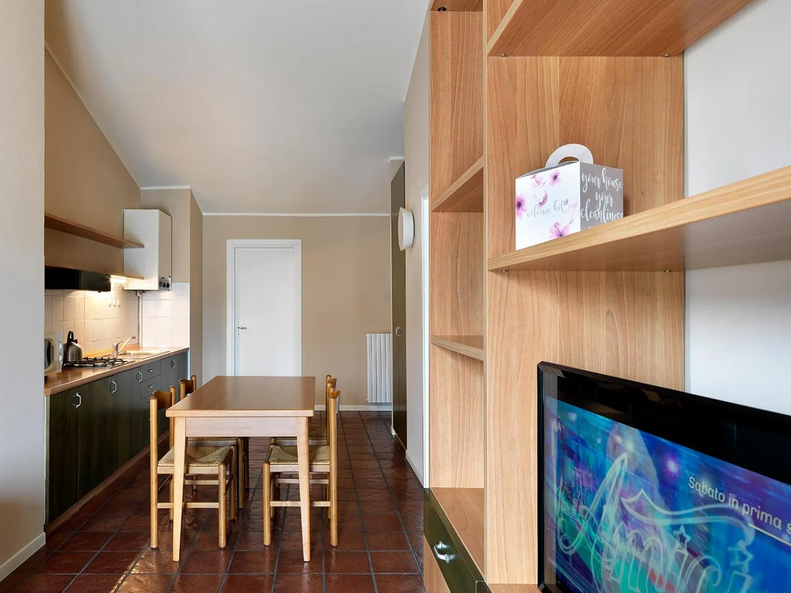 Kitchen or kitchenette in Residence Il Melograno