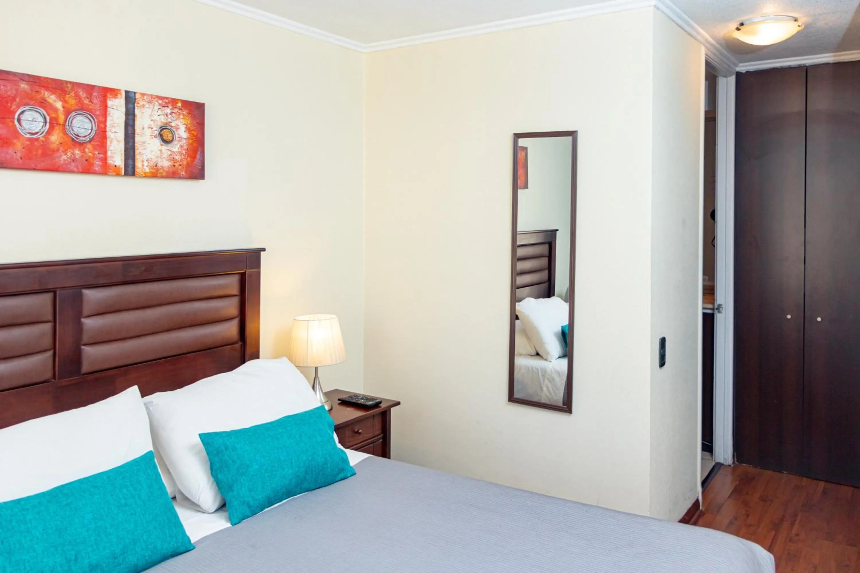 Bed in Departamentos Amoblados Torre Tagle