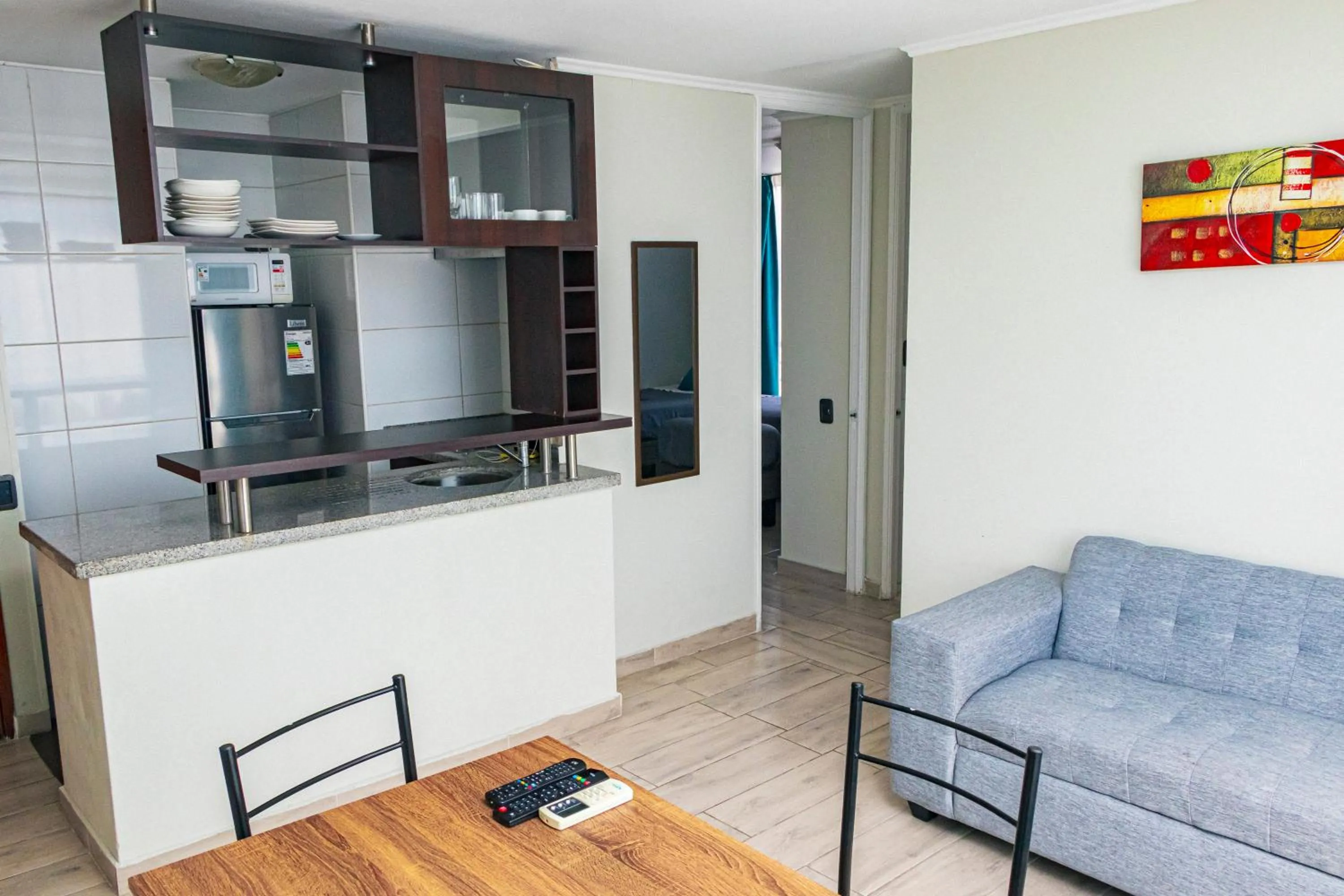 Living room in Departamentos Amoblados Torre Tagle