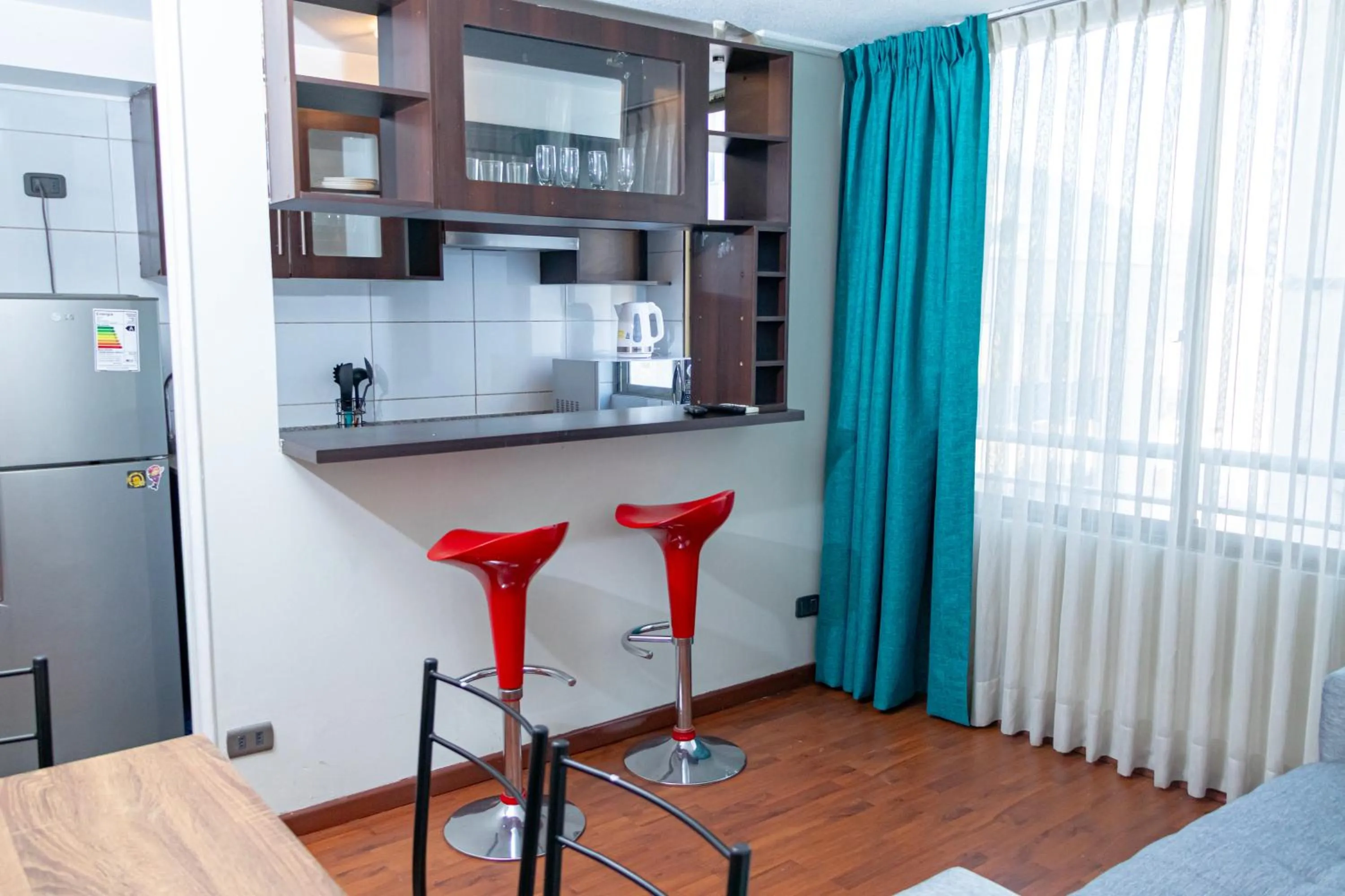 Kitchen or kitchenette in Departamentos Amoblados Torre Tagle