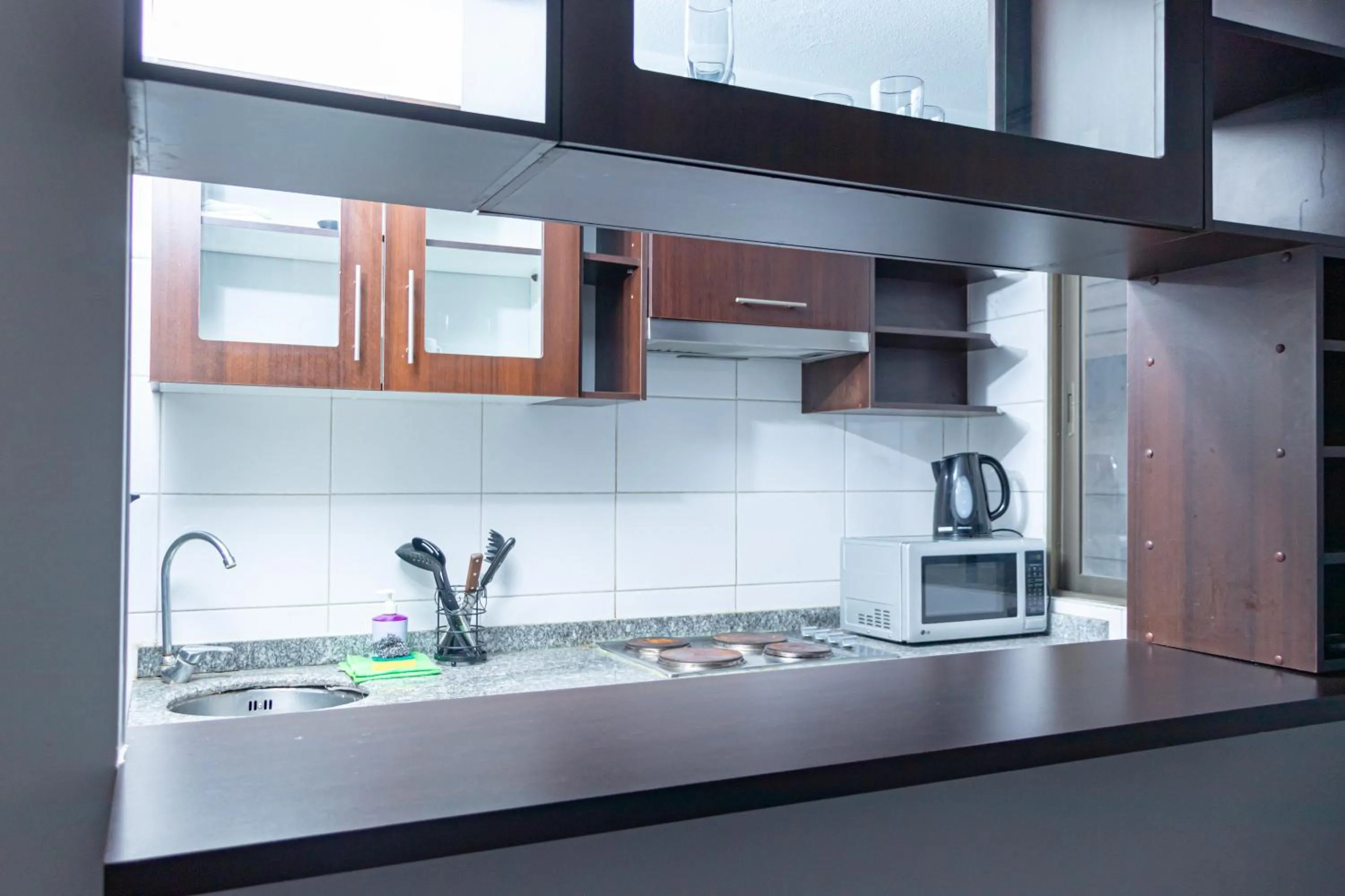 Kitchen or kitchenette in Departamentos Amoblados Torre Tagle