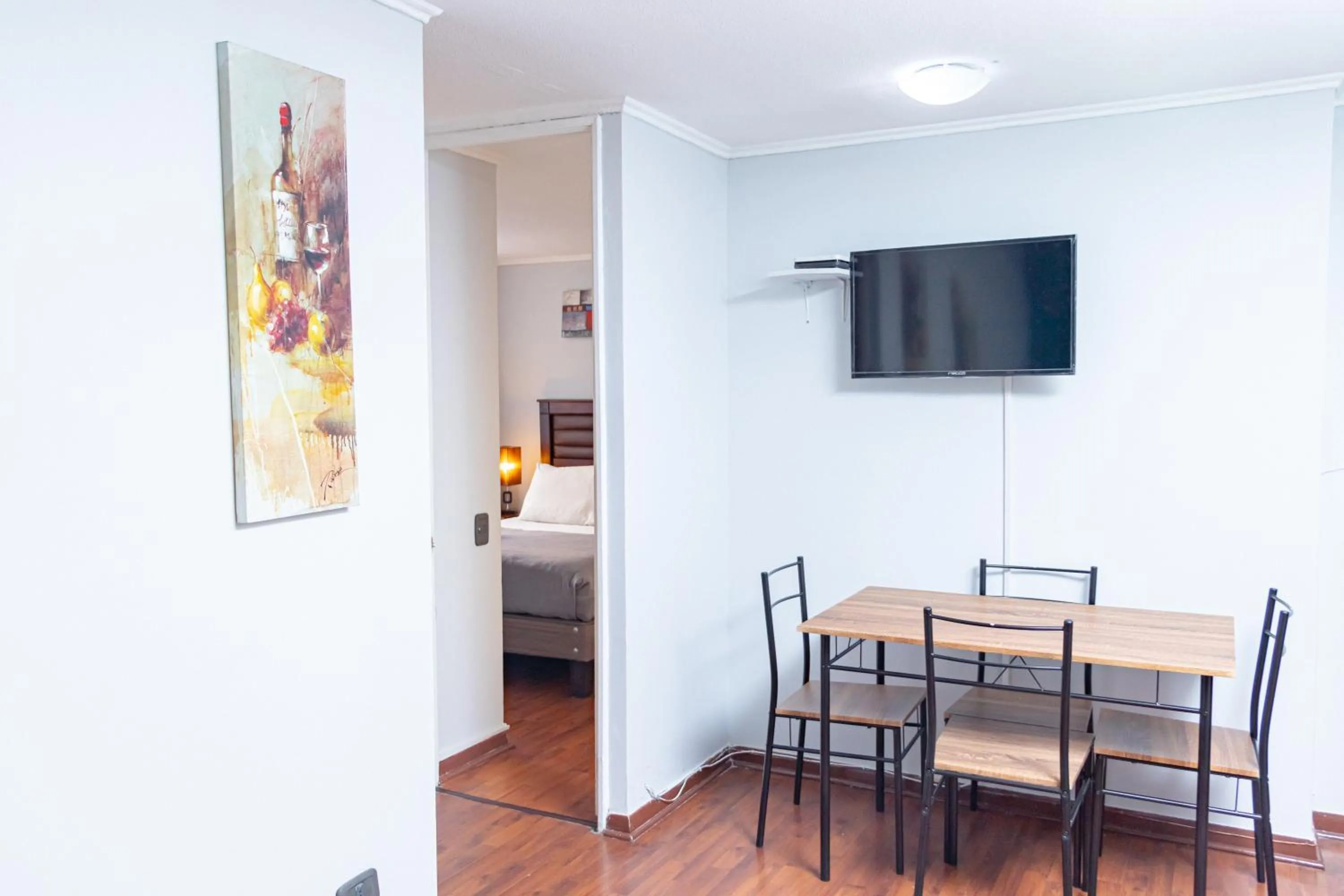 TV and multimedia, Bed in Departamentos Amoblados Torre Tagle