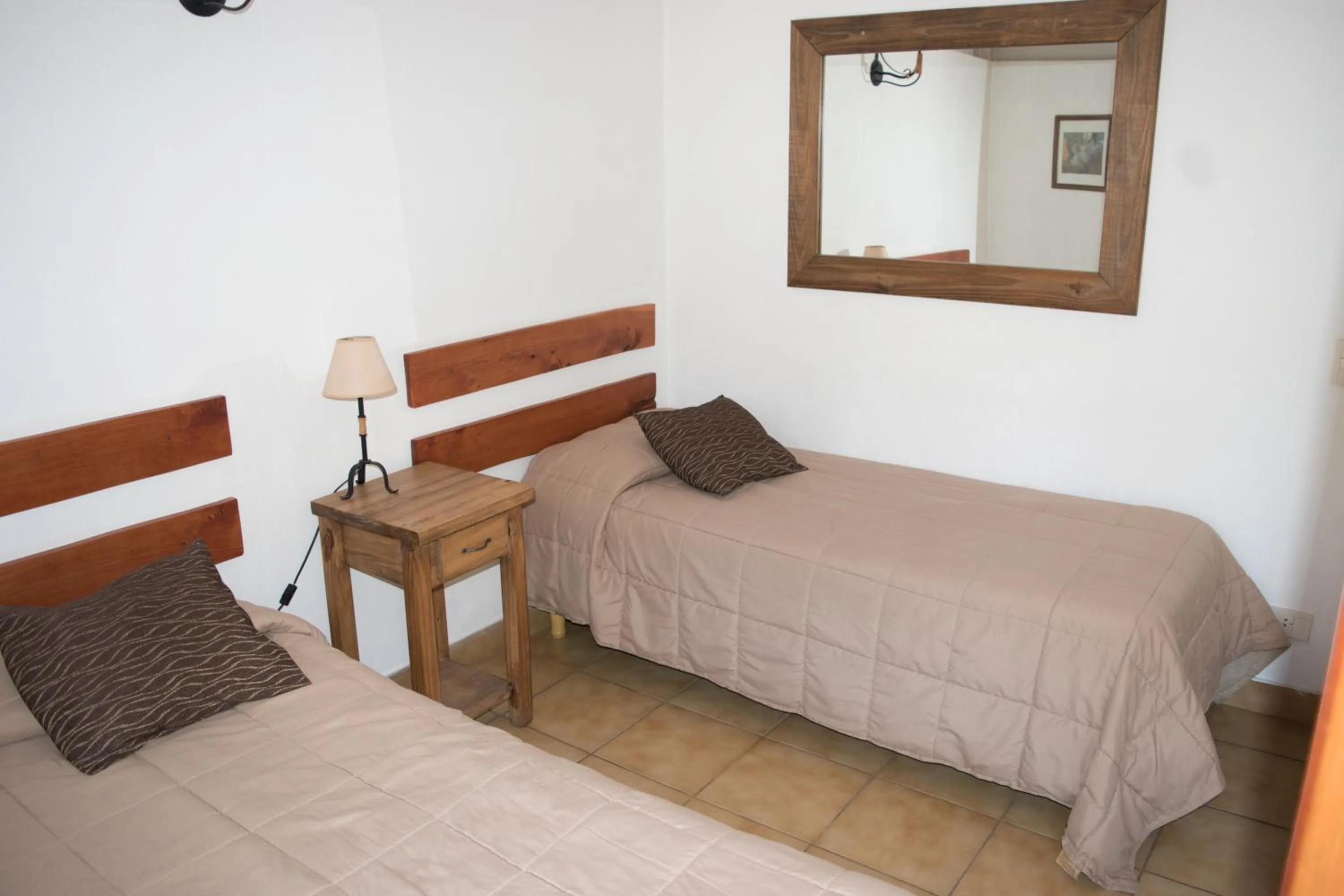 Bed in Cabañas Rucaleufu