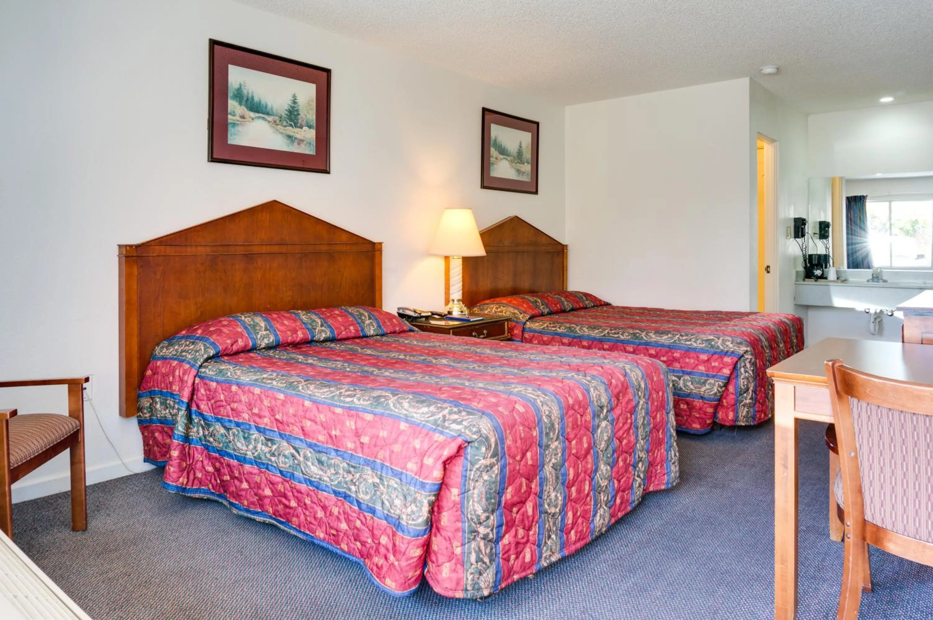 Bed in Motel Moonlight