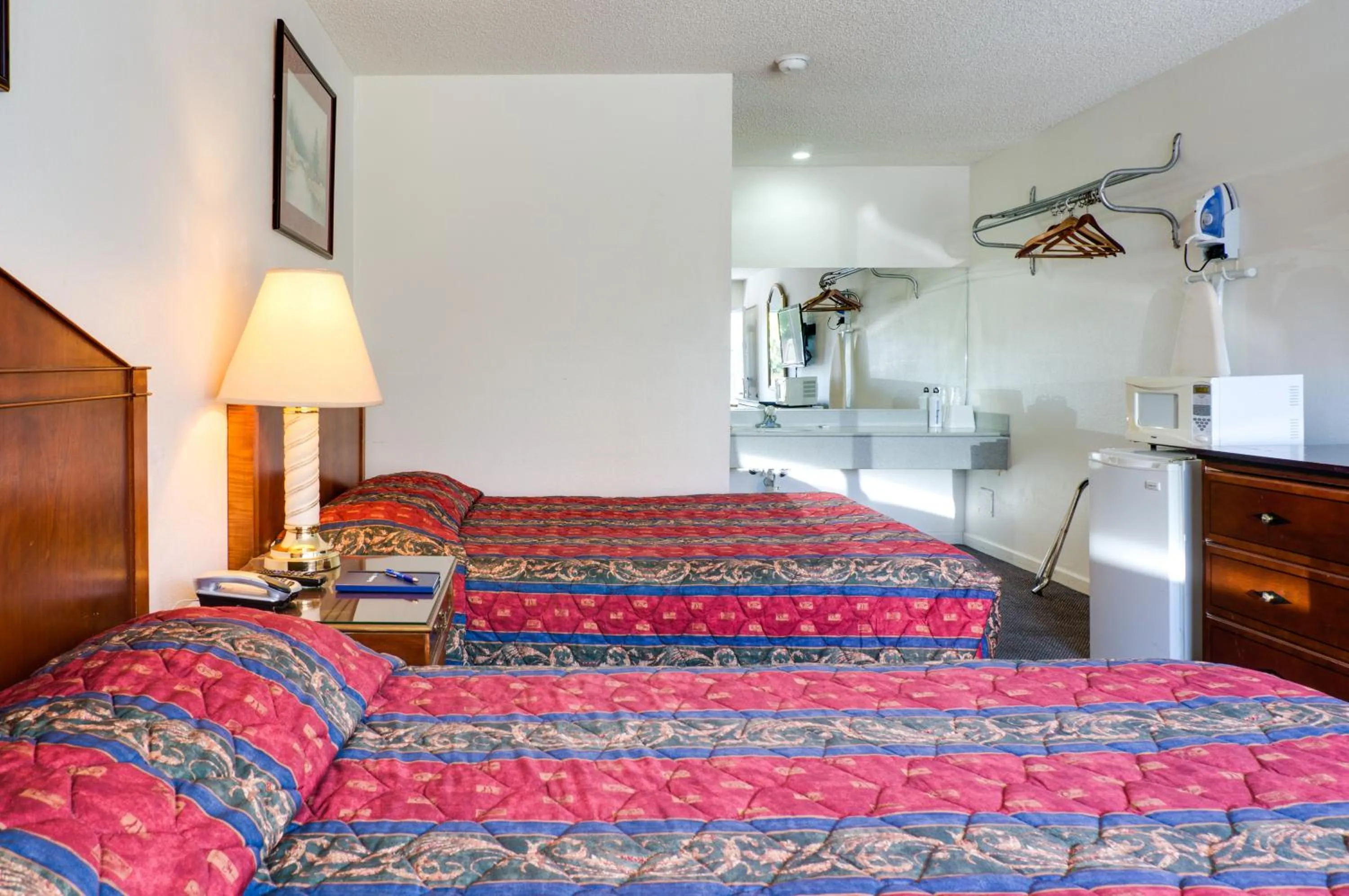 Bed in Motel Moonlight