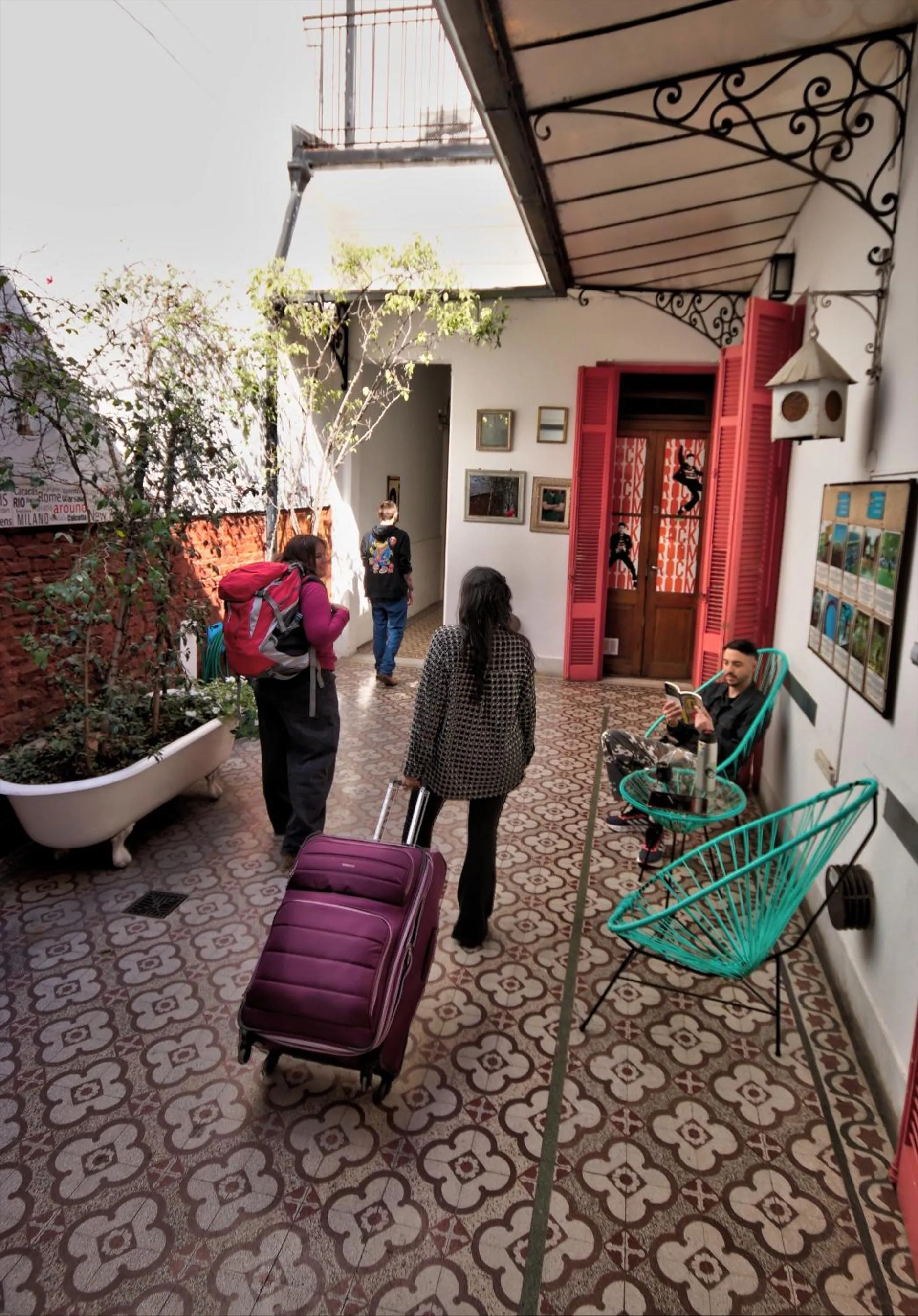 Patio in Play Hostel Soho