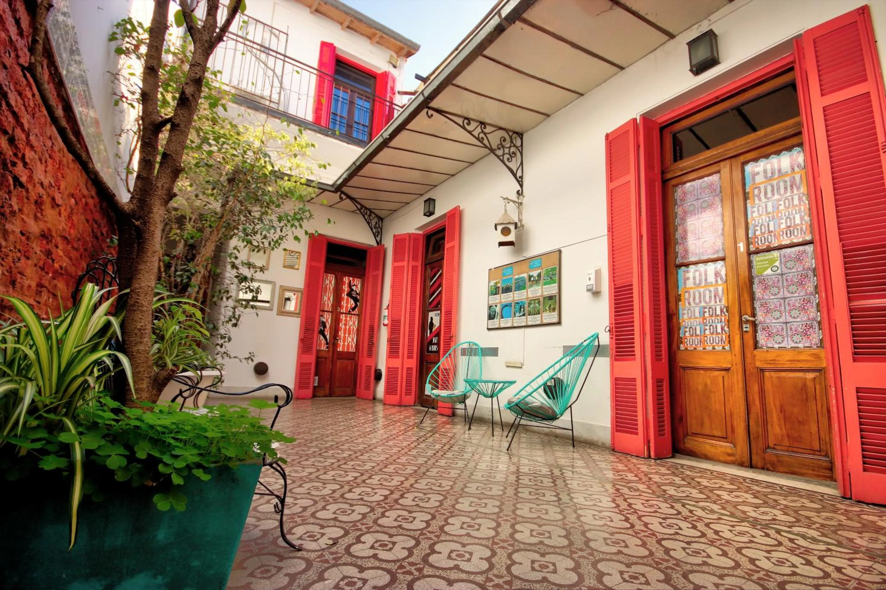 Patio in Play Hostel Soho