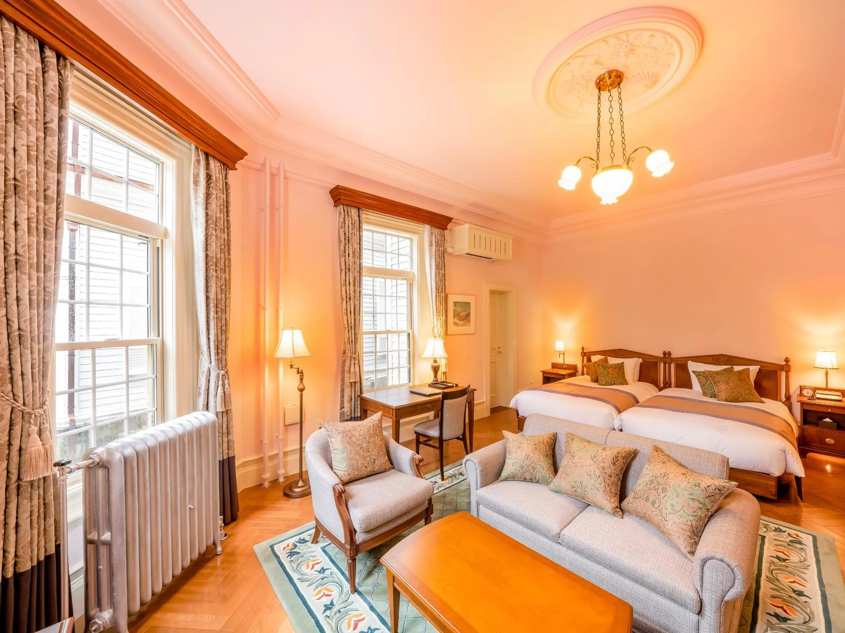 Photo of the whole room, Bed in The Fujiya Hotel