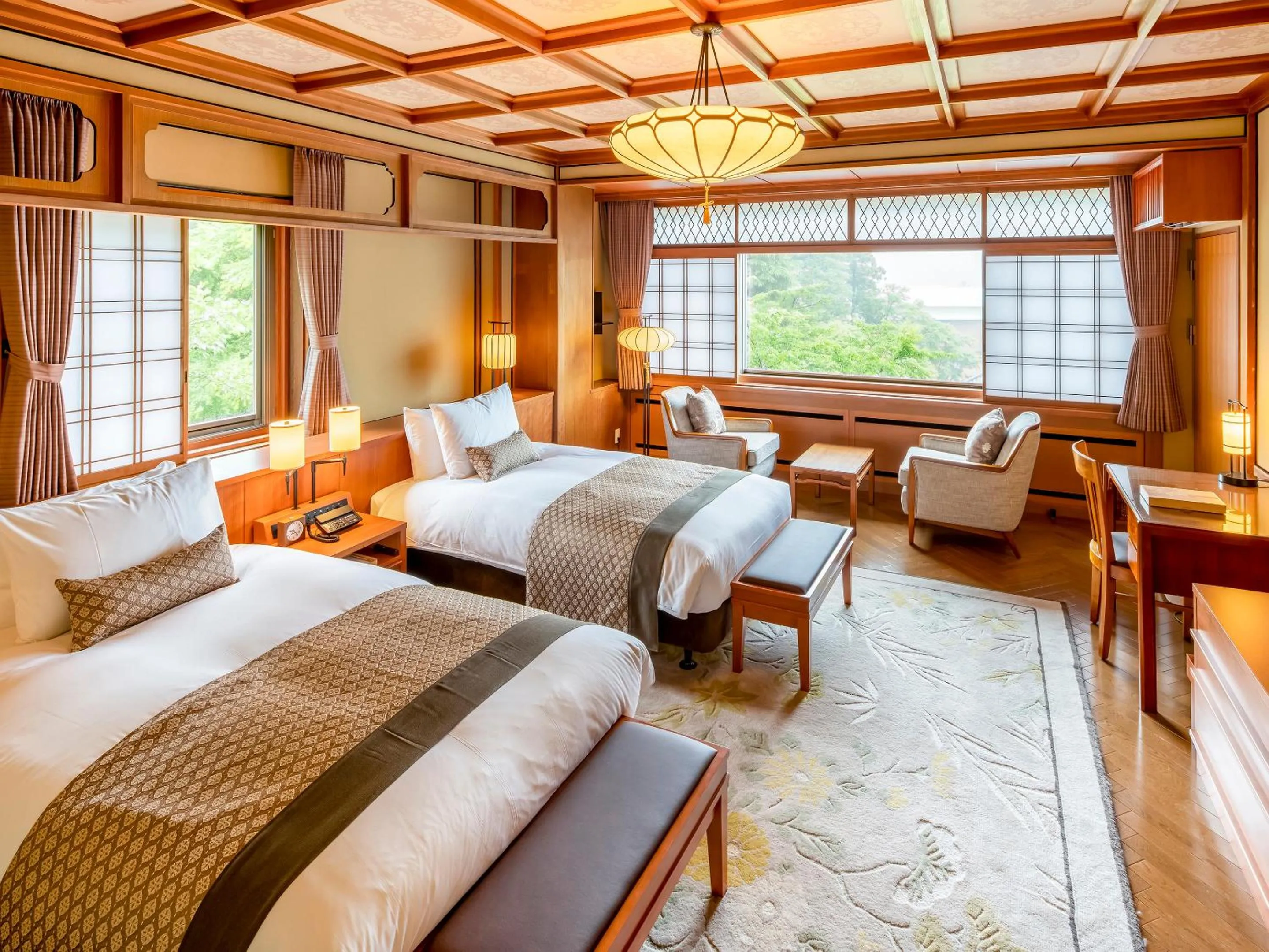 View (from property/room), Bed in The Fujiya Hotel