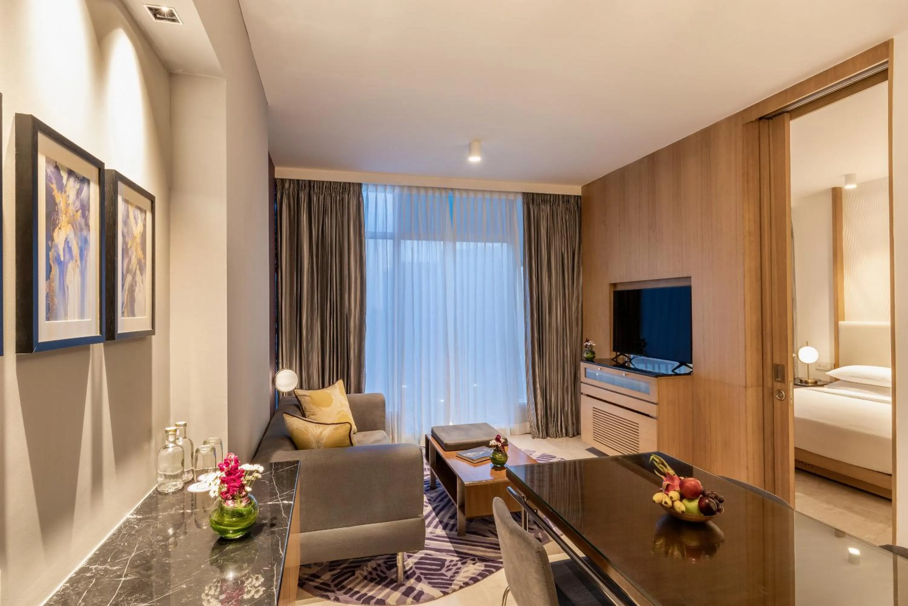 Living room in Vivanta Bengaluru, Whitefield