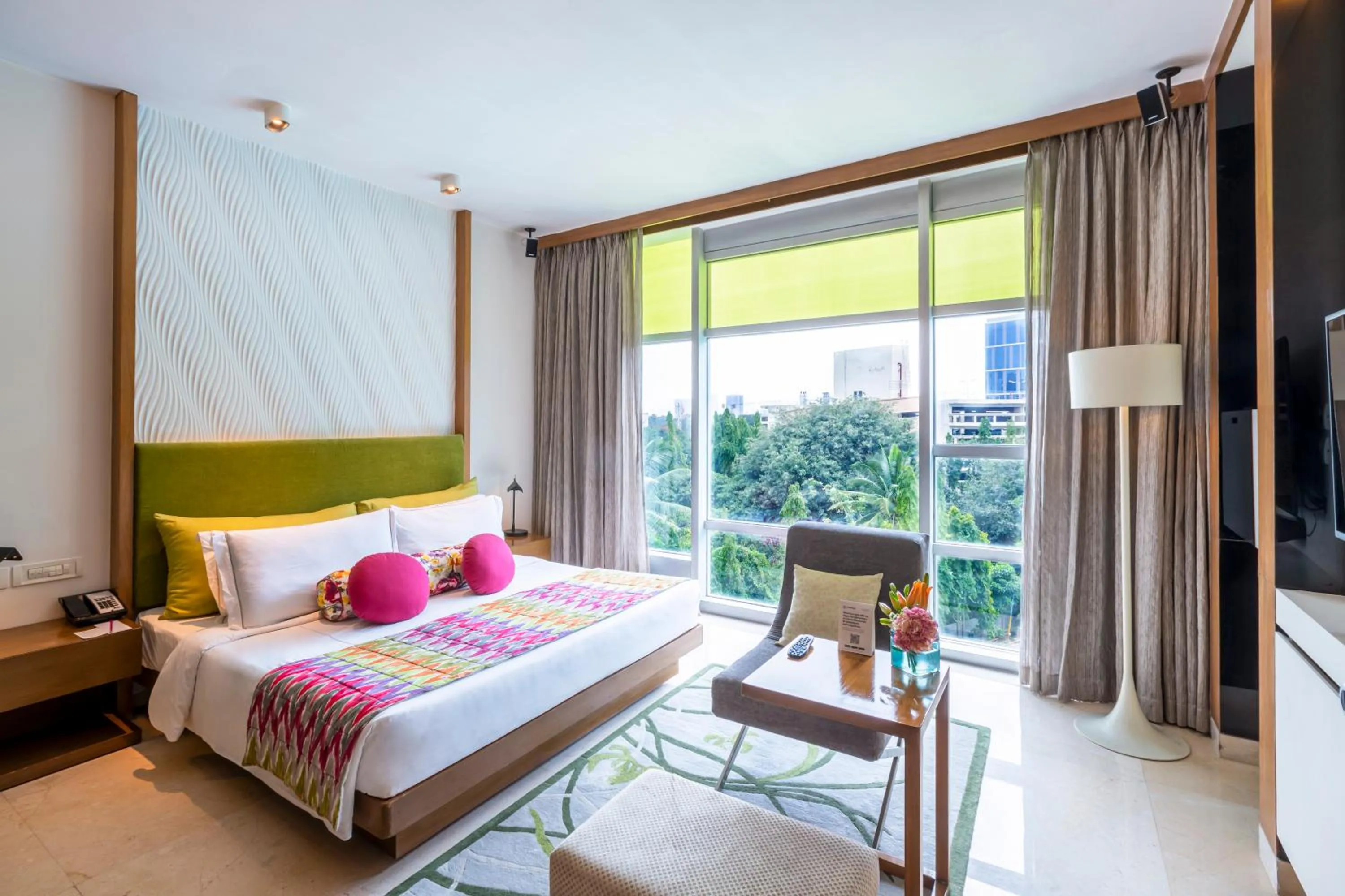 Bed in Vivanta Bengaluru, Whitefield