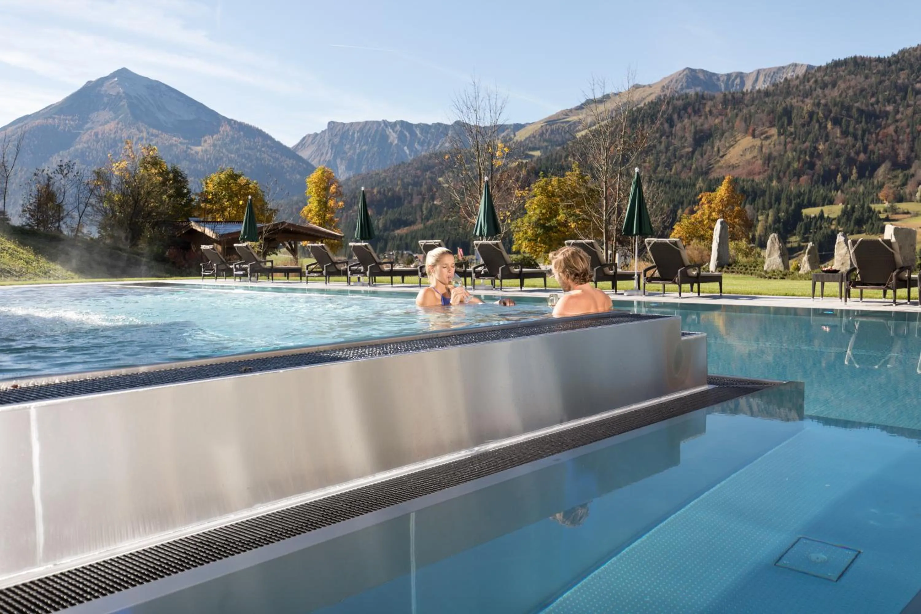 Open Air Bath in Natur- und Aktivresort Reiterhof
