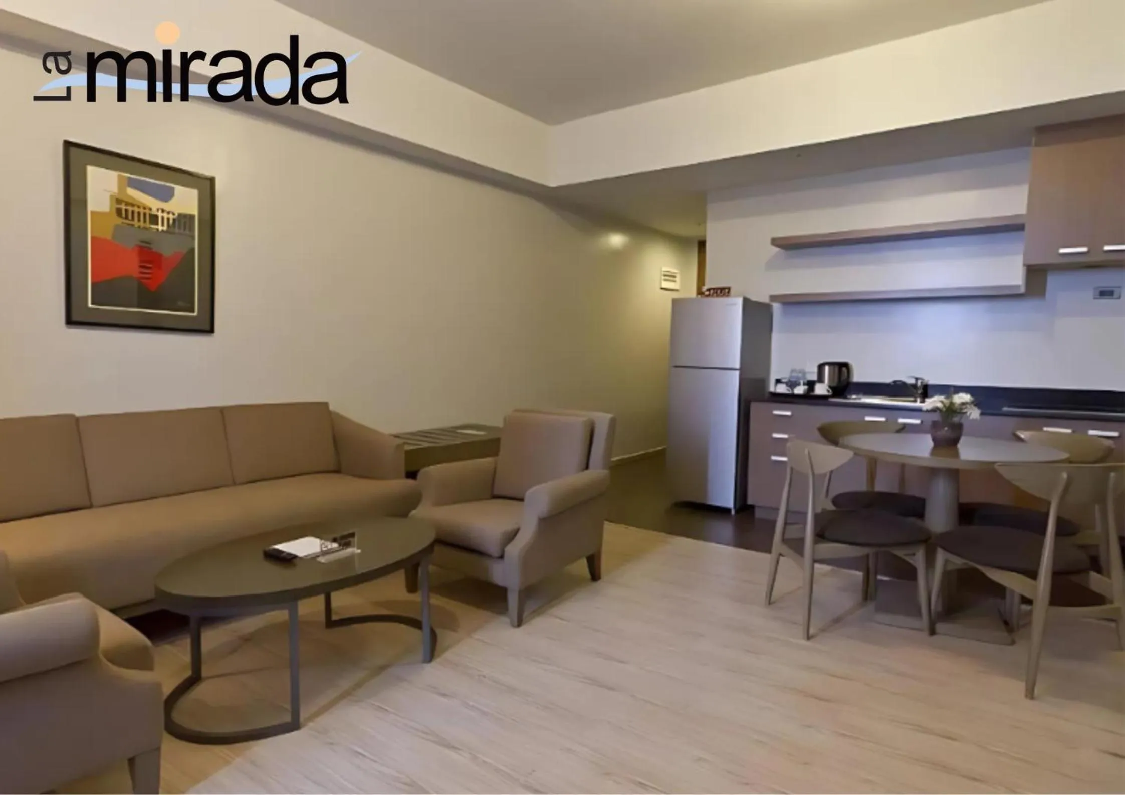 Living room in La Mirada Hotel