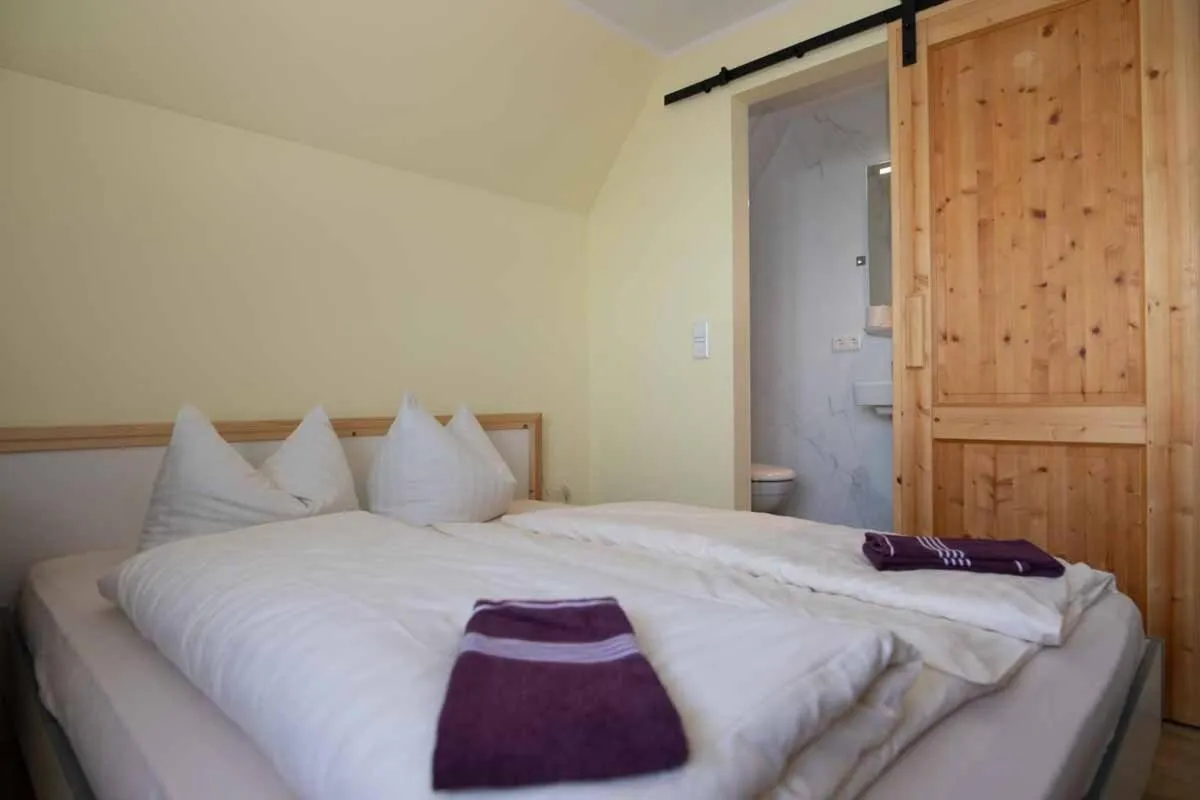 Bedroom, Bed in Hochwaldbaude