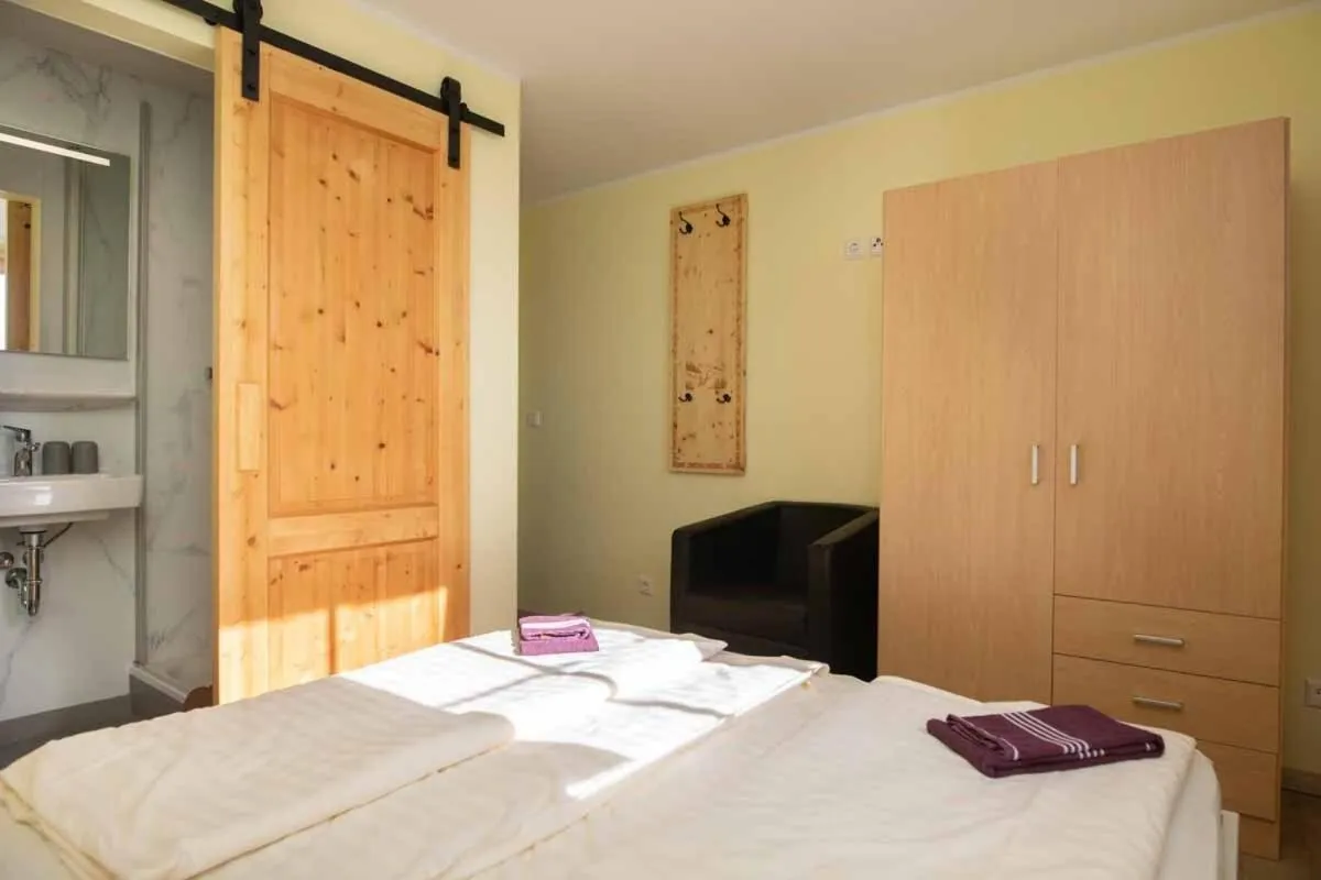 Bedroom, Bed in Hochwaldbaude