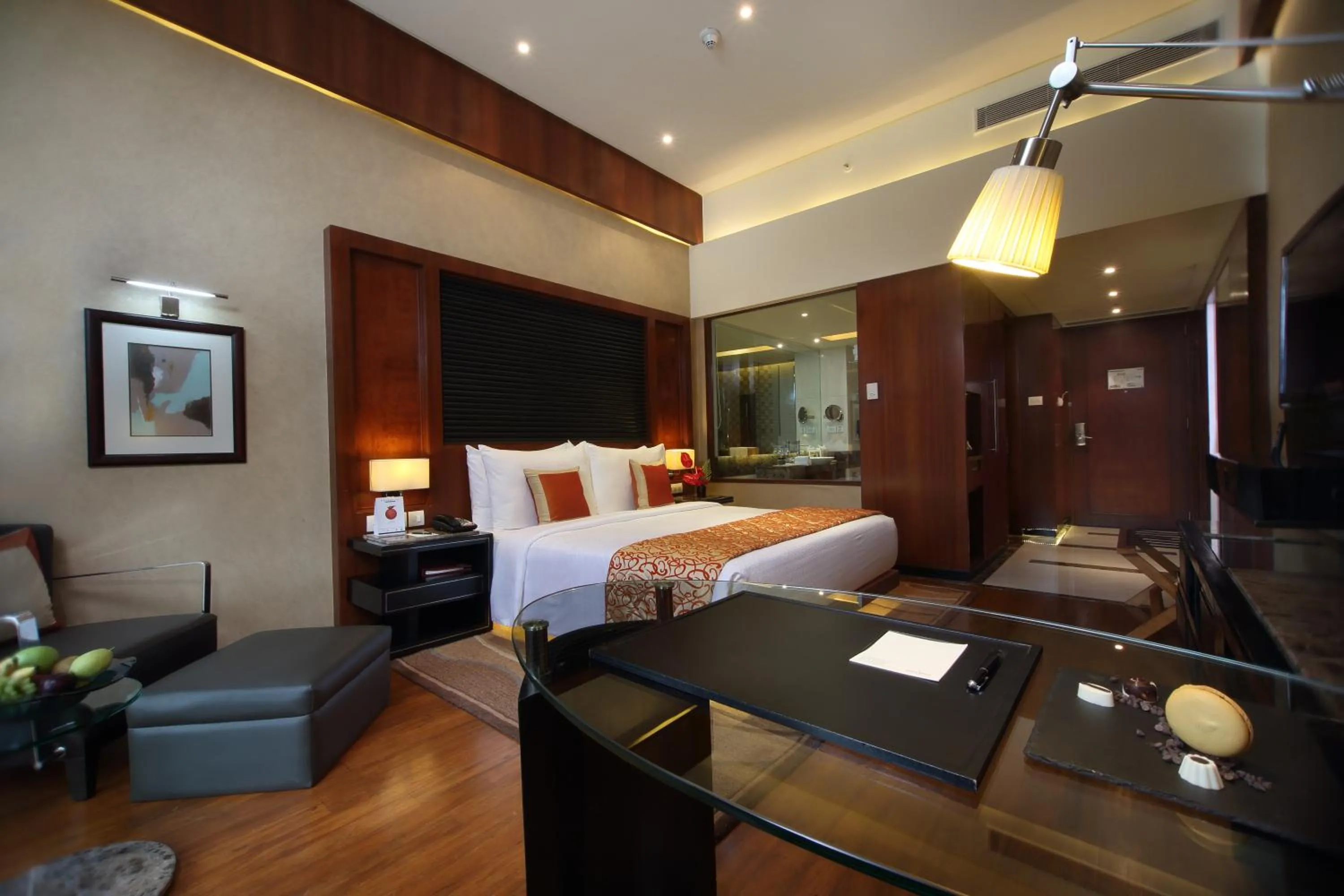 Photo of the whole room, Bed in Gokulam Grand Hotel & Spa Bangalore