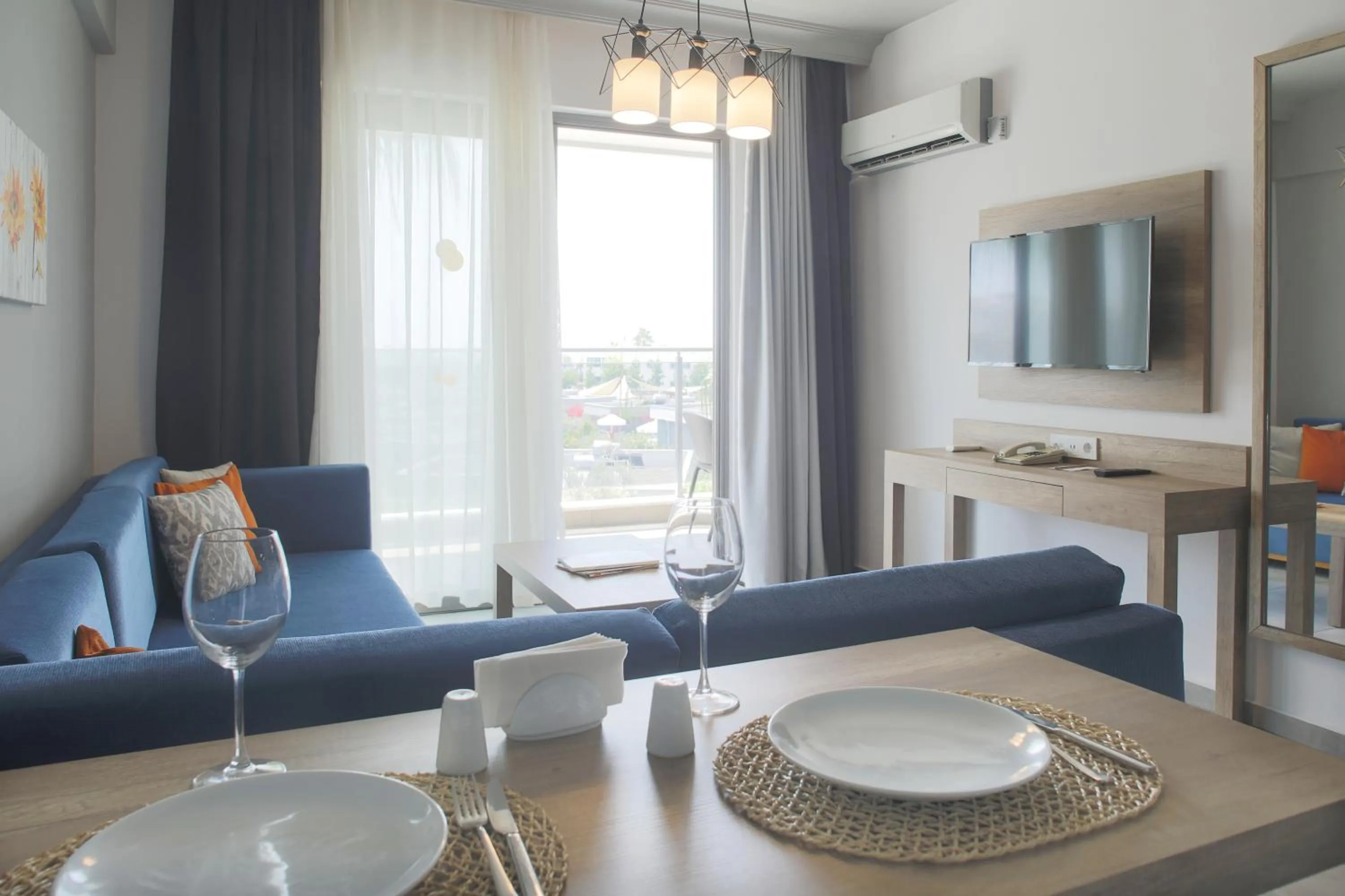 Kitchen or kitchenette in Green Garden Resort & Spa Hotel