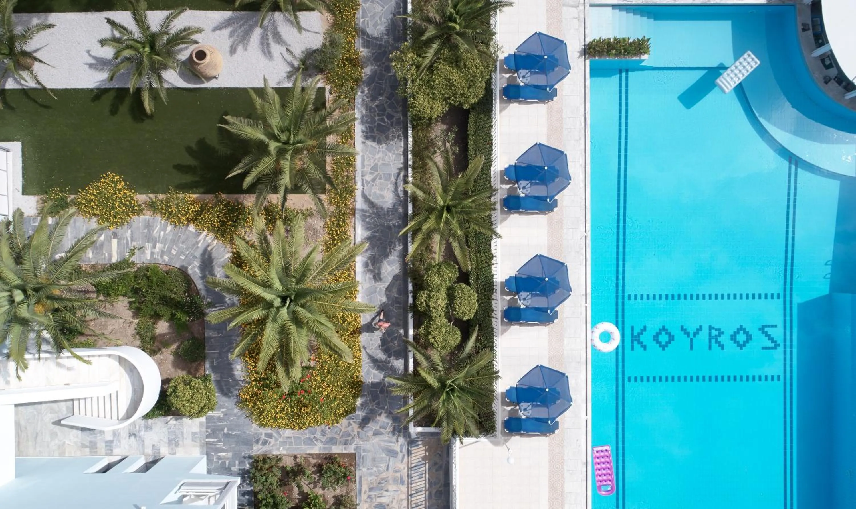 Swimming pool in Kouros Seasight Hotel