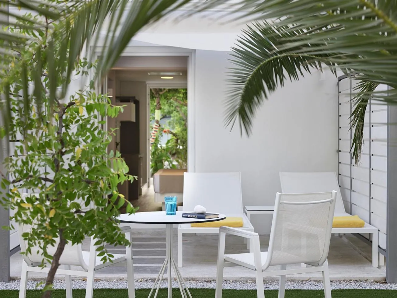 Garden view in Kouros Seasight Hotel