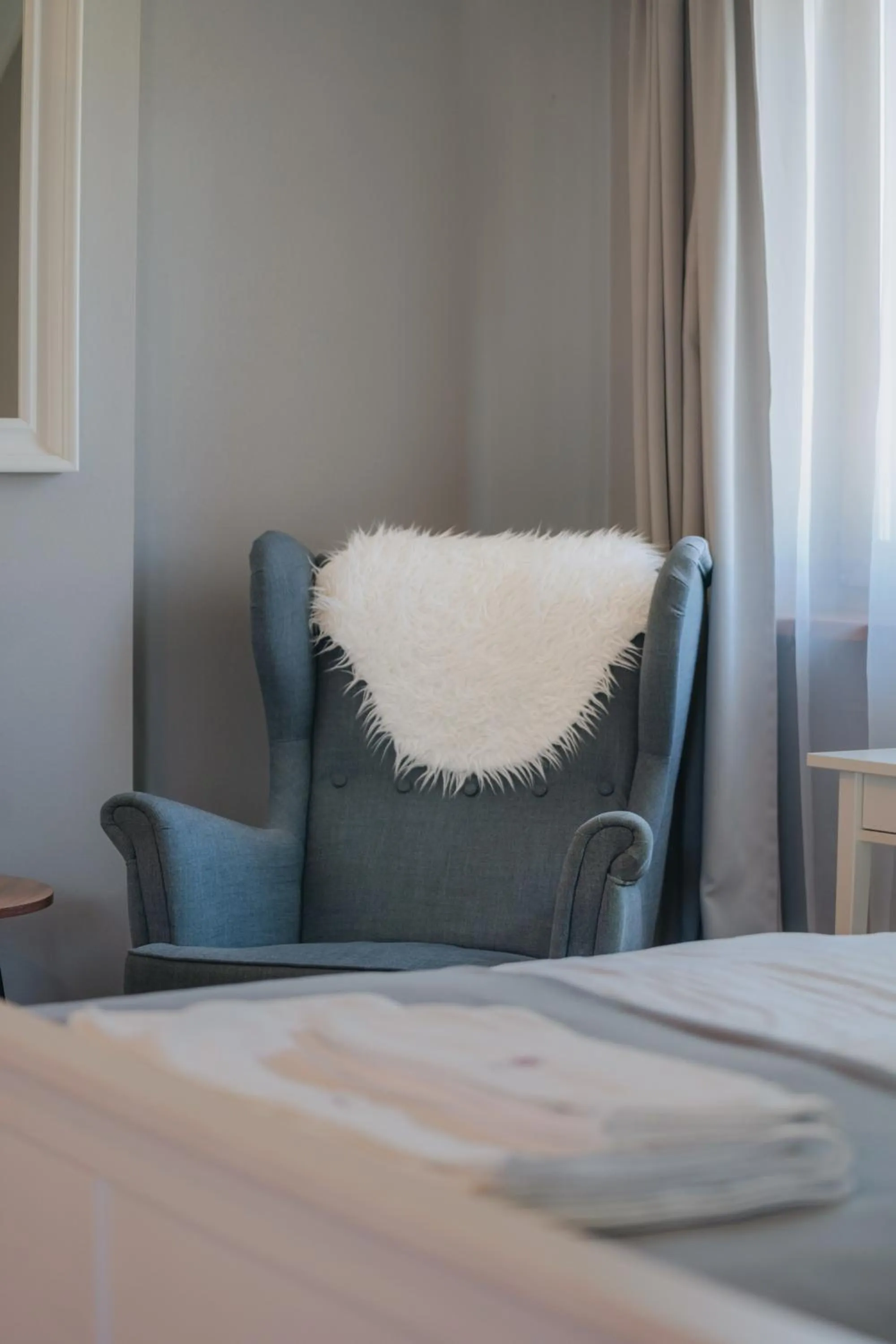 Seating area, Bed in Willa Malinka Wisła